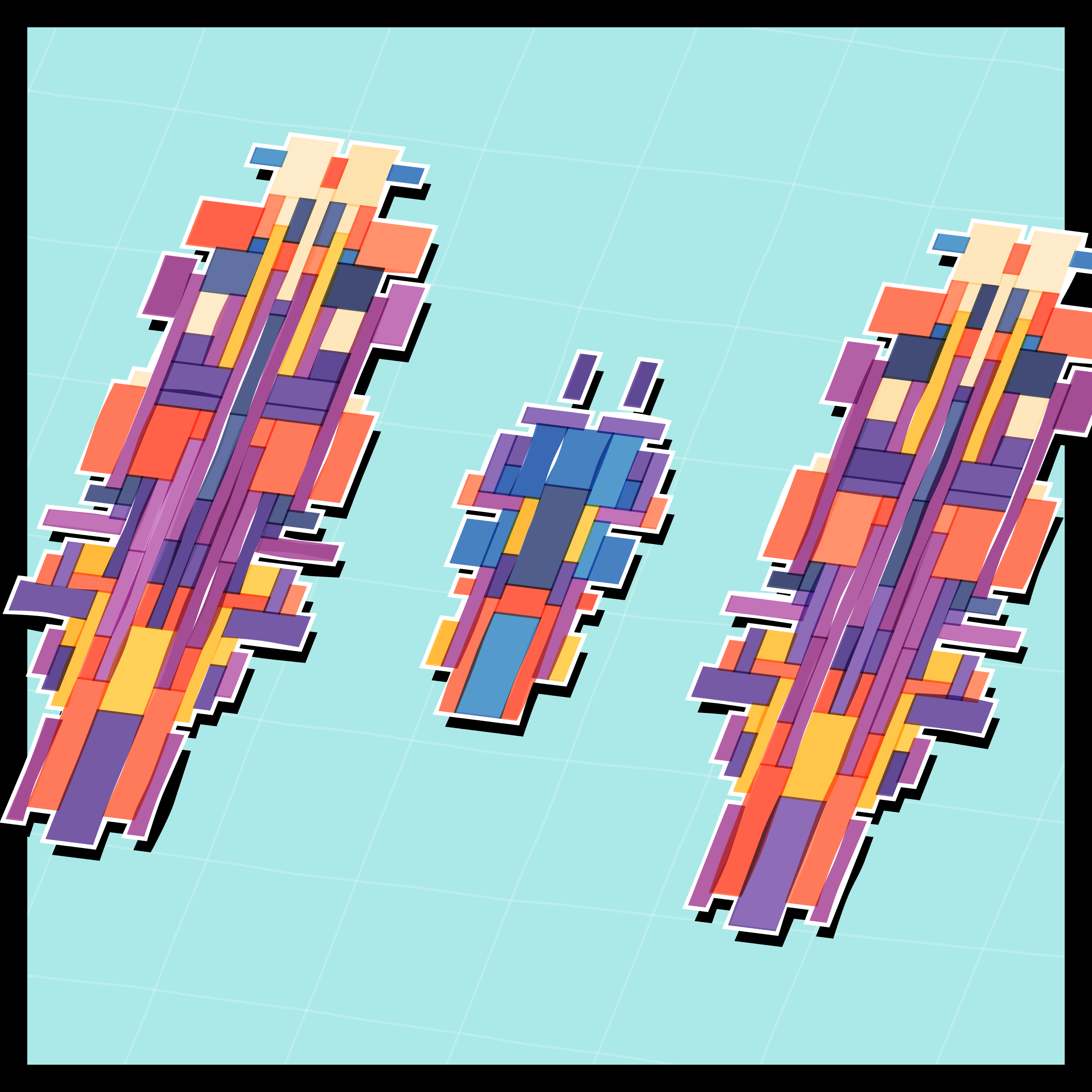 Art Blocks - Art Blocks v2 - Paper Armada #371 - NFT # 37000371