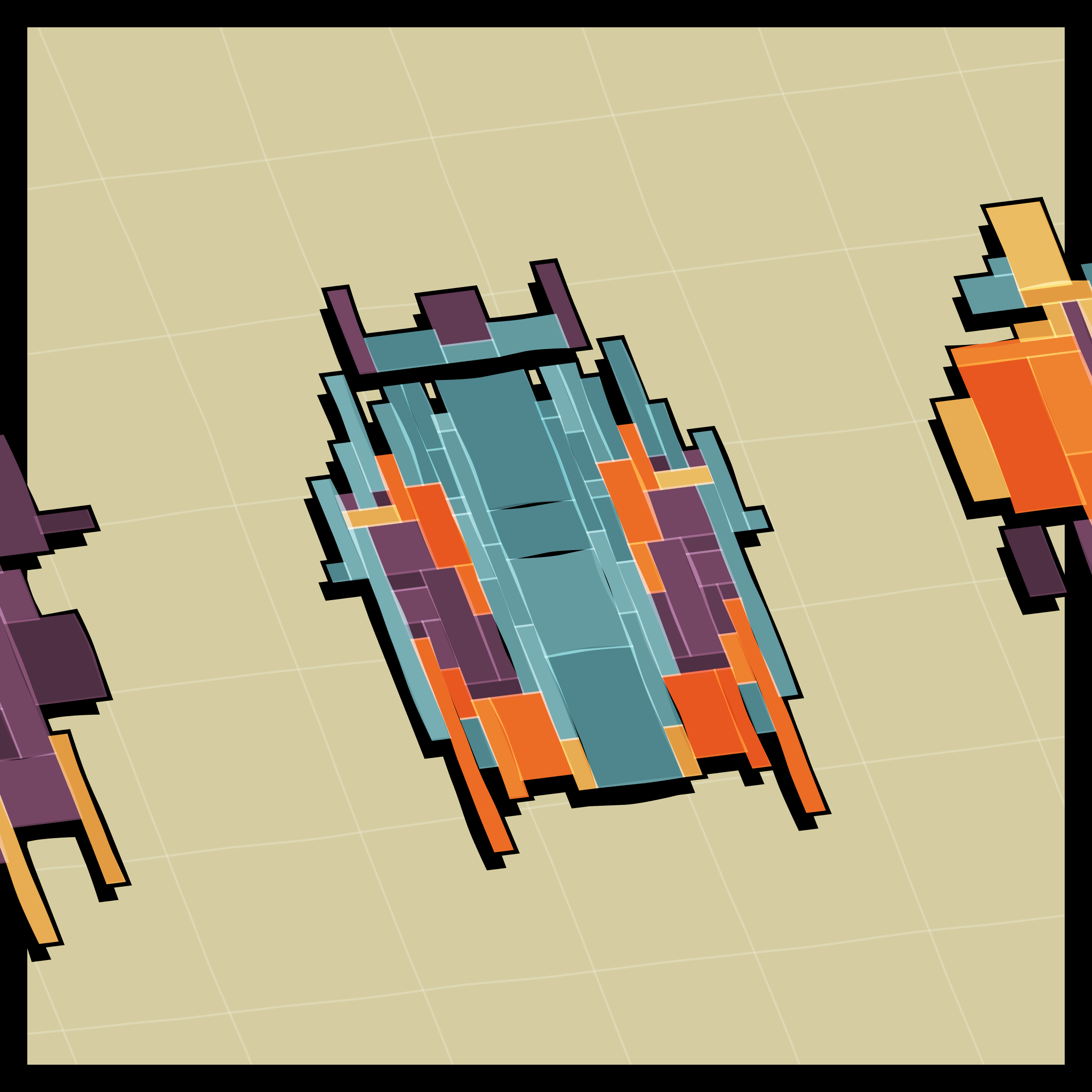 Art Blocks - Art Blocks v2 - Paper Armada #387 - NFT # 37000387