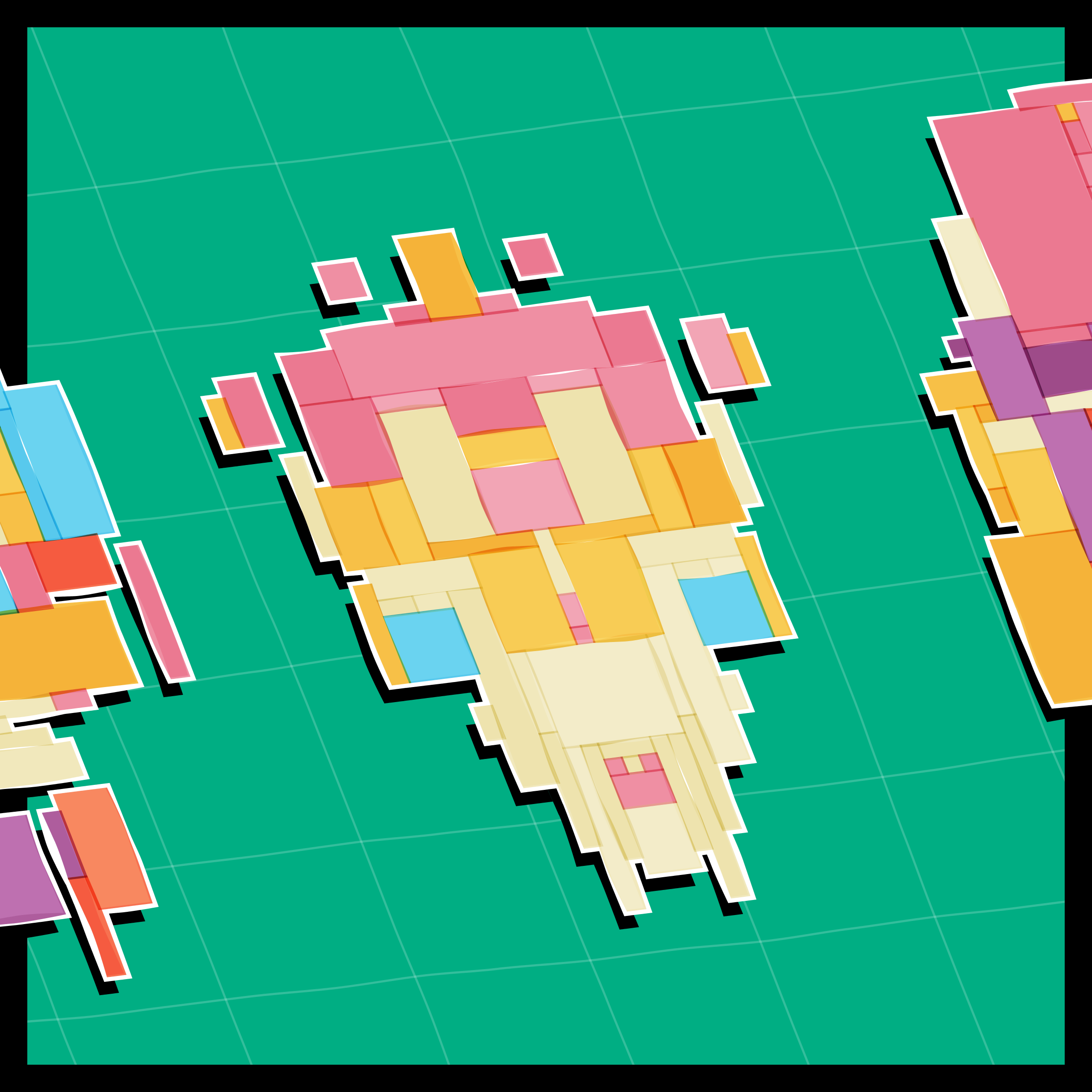 Art Blocks - Art Blocks v2 - Paper Armada #395 - NFT # 37000395