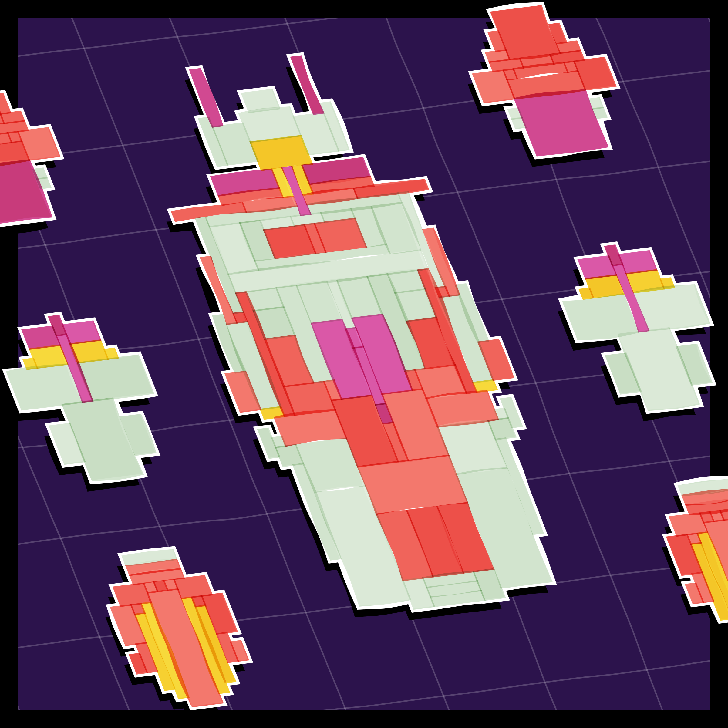 Art Blocks - Art Blocks v2 - Paper Armada #397 - NFT # 37000397