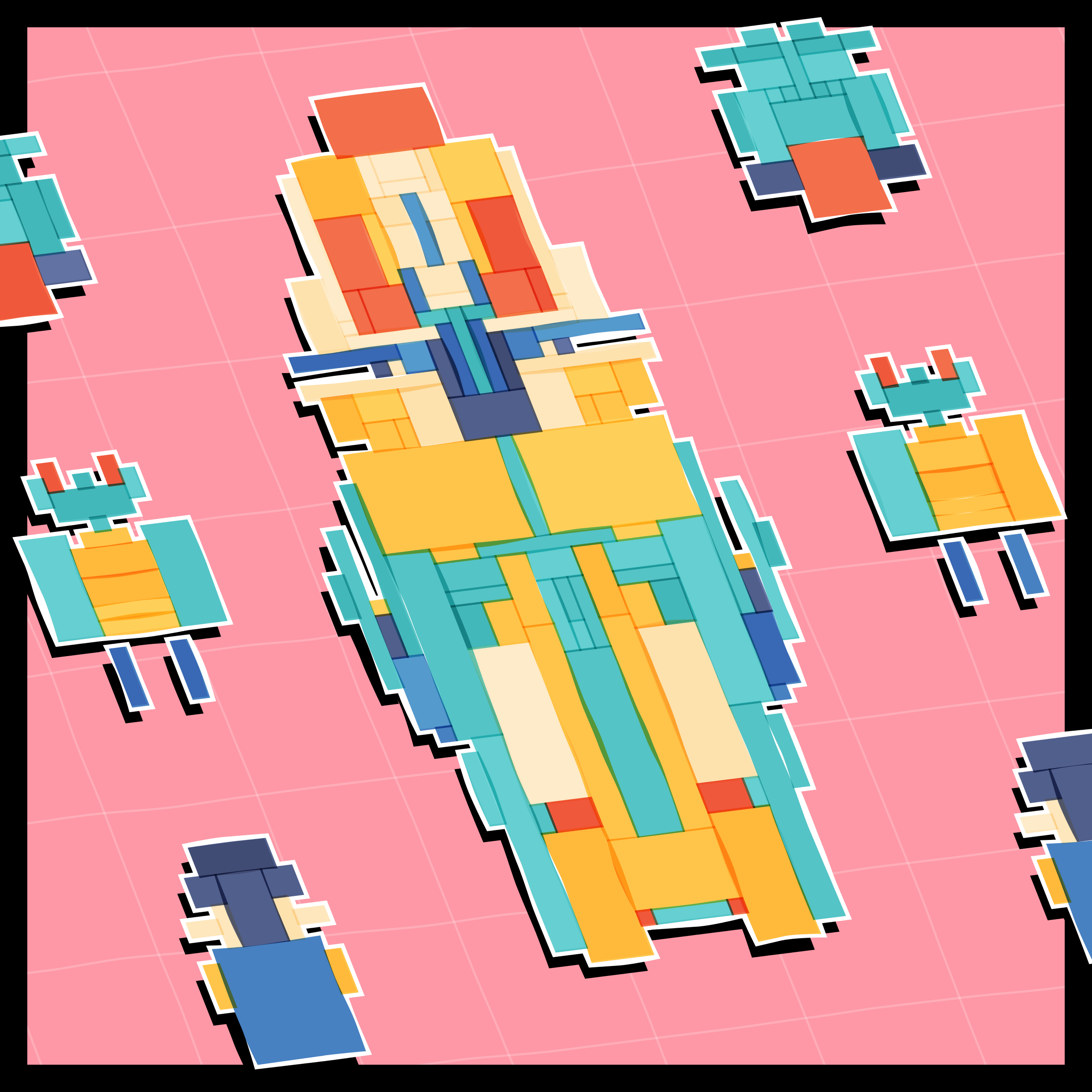 Art Blocks - Art Blocks v2 - Paper Armada #399 - NFT # 37000399