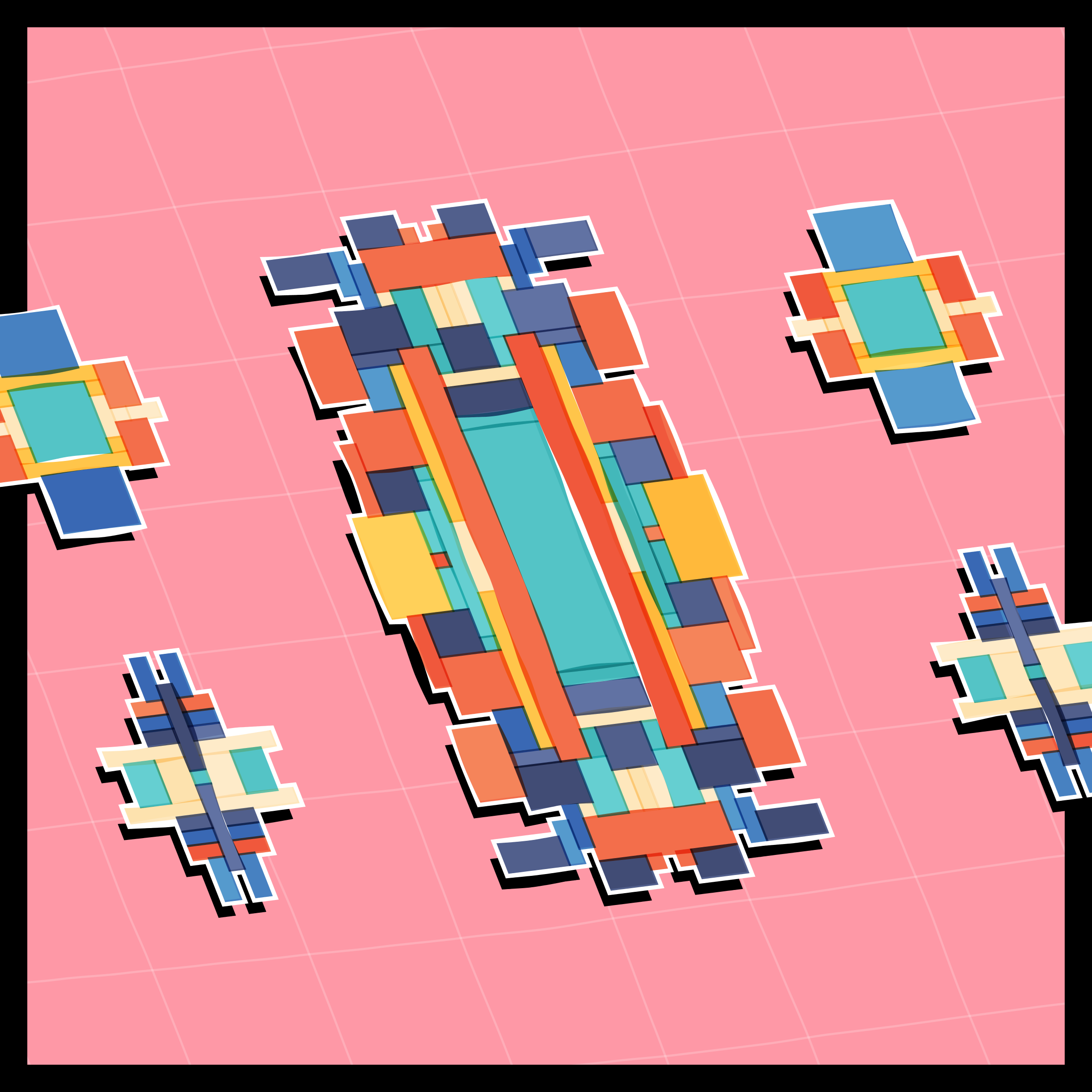 Art Blocks - Art Blocks v2 - Paper Armada #405 - NFT # 37000405