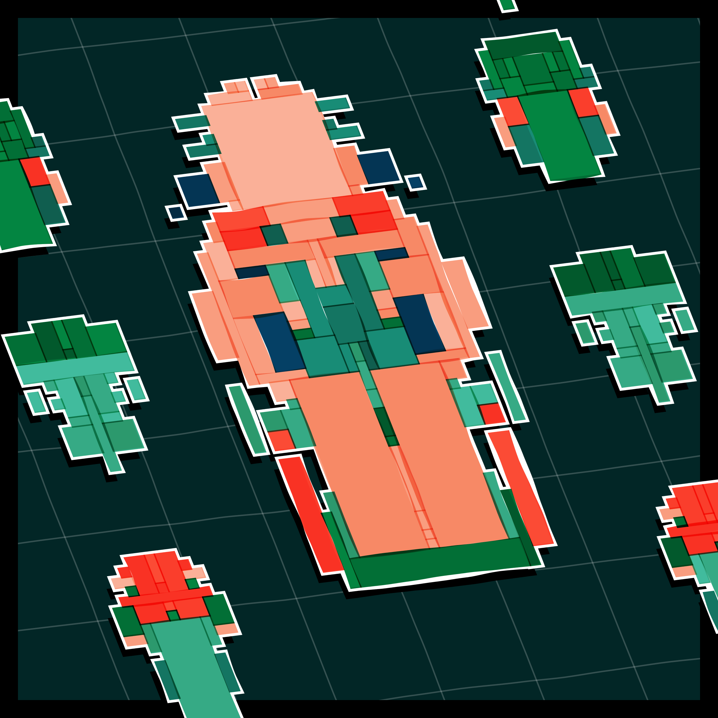 Art Blocks - Art Blocks v2 - Paper Armada #415 - NFT # 37000415