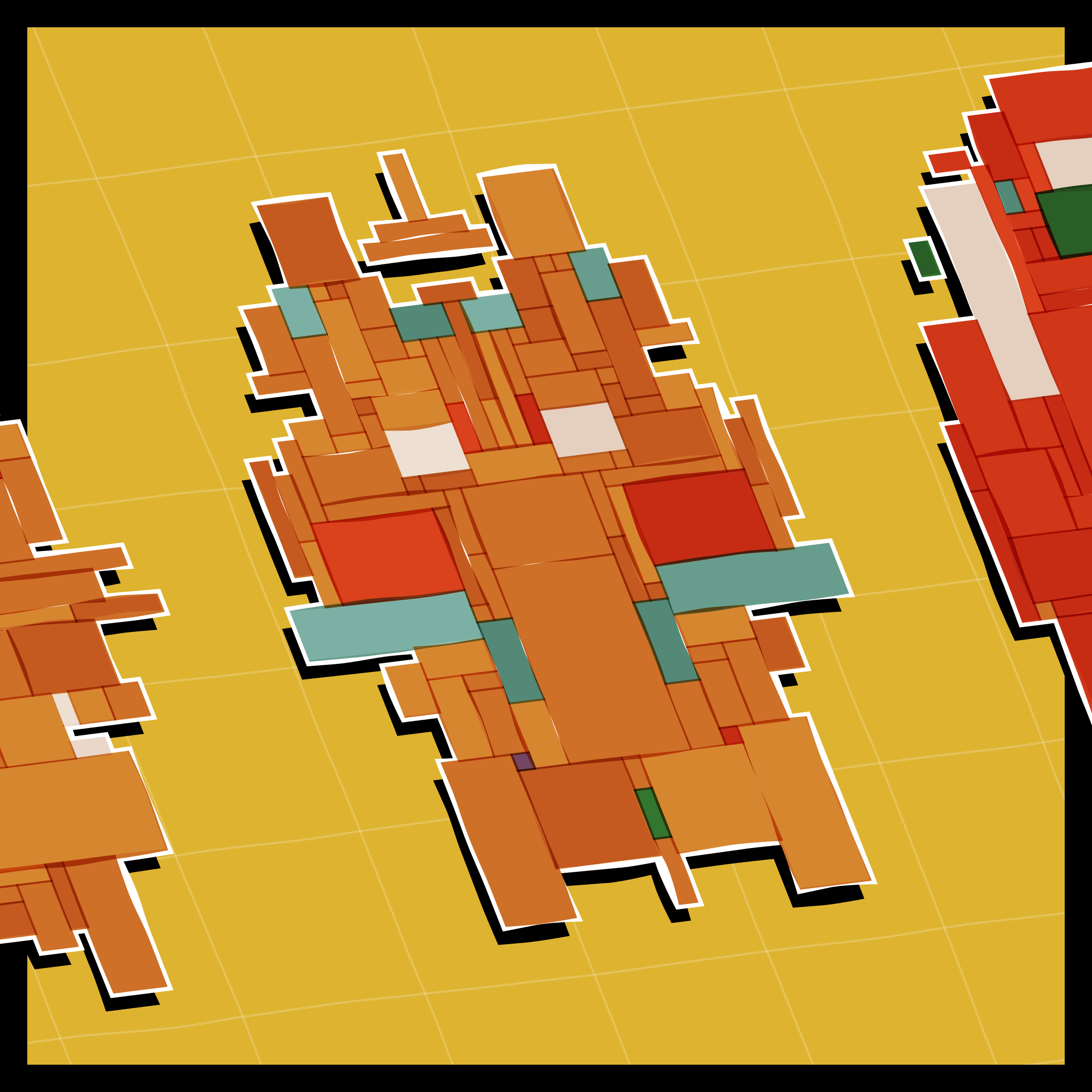 Art Blocks - Art Blocks v2 - Paper Armada #417 - NFT # 37000417