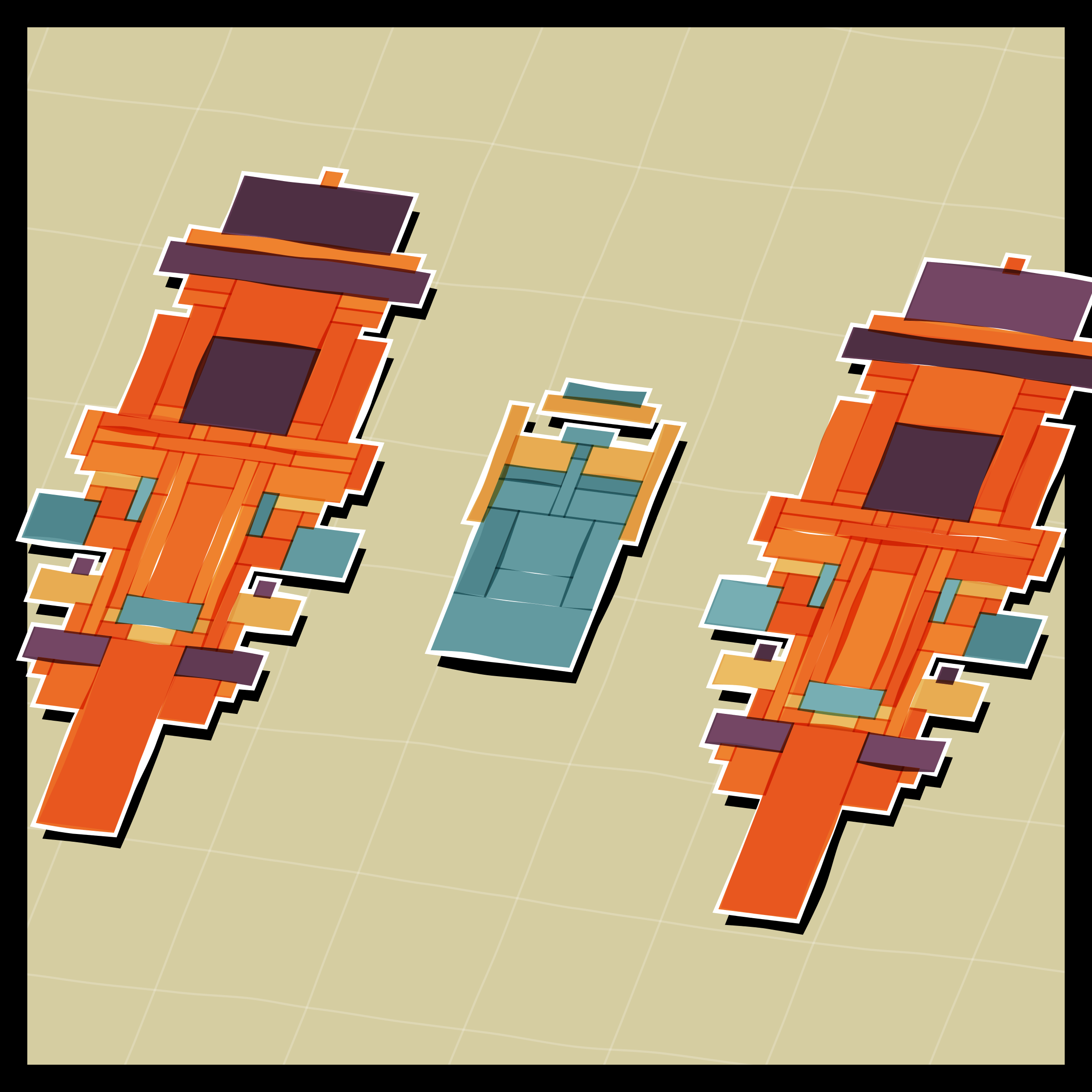 Art Blocks - Art Blocks v2 - Paper Armada #424 - NFT # 37000424