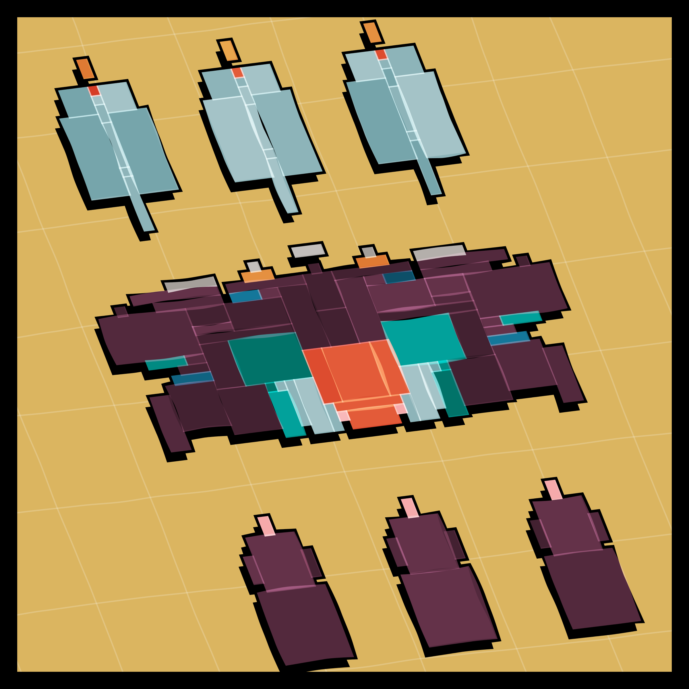 Art Blocks - Art Blocks v2 - Paper Armada #427 - NFT # 37000427