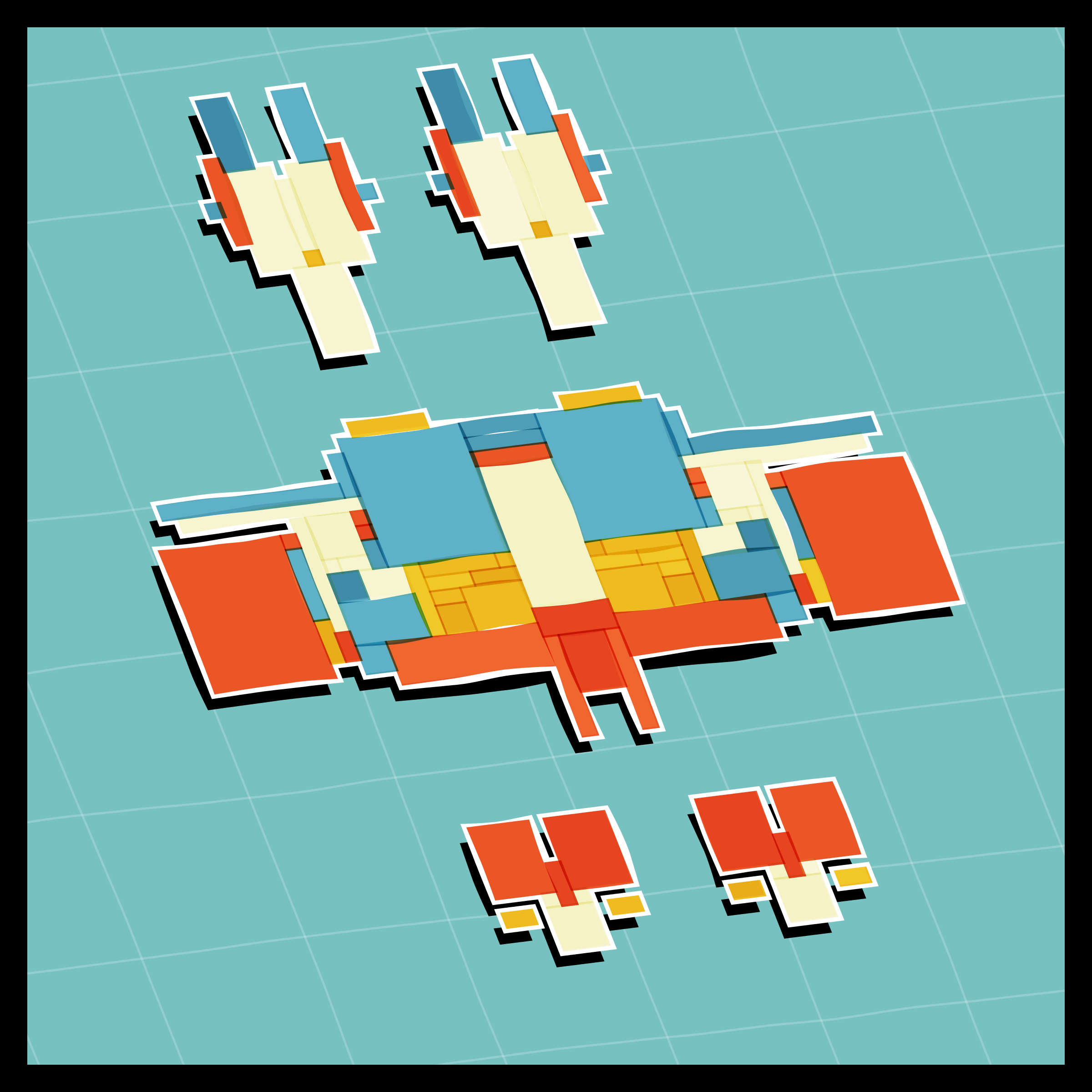 Art Blocks - Art Blocks v2 - Paper Armada #439 - NFT # 37000439