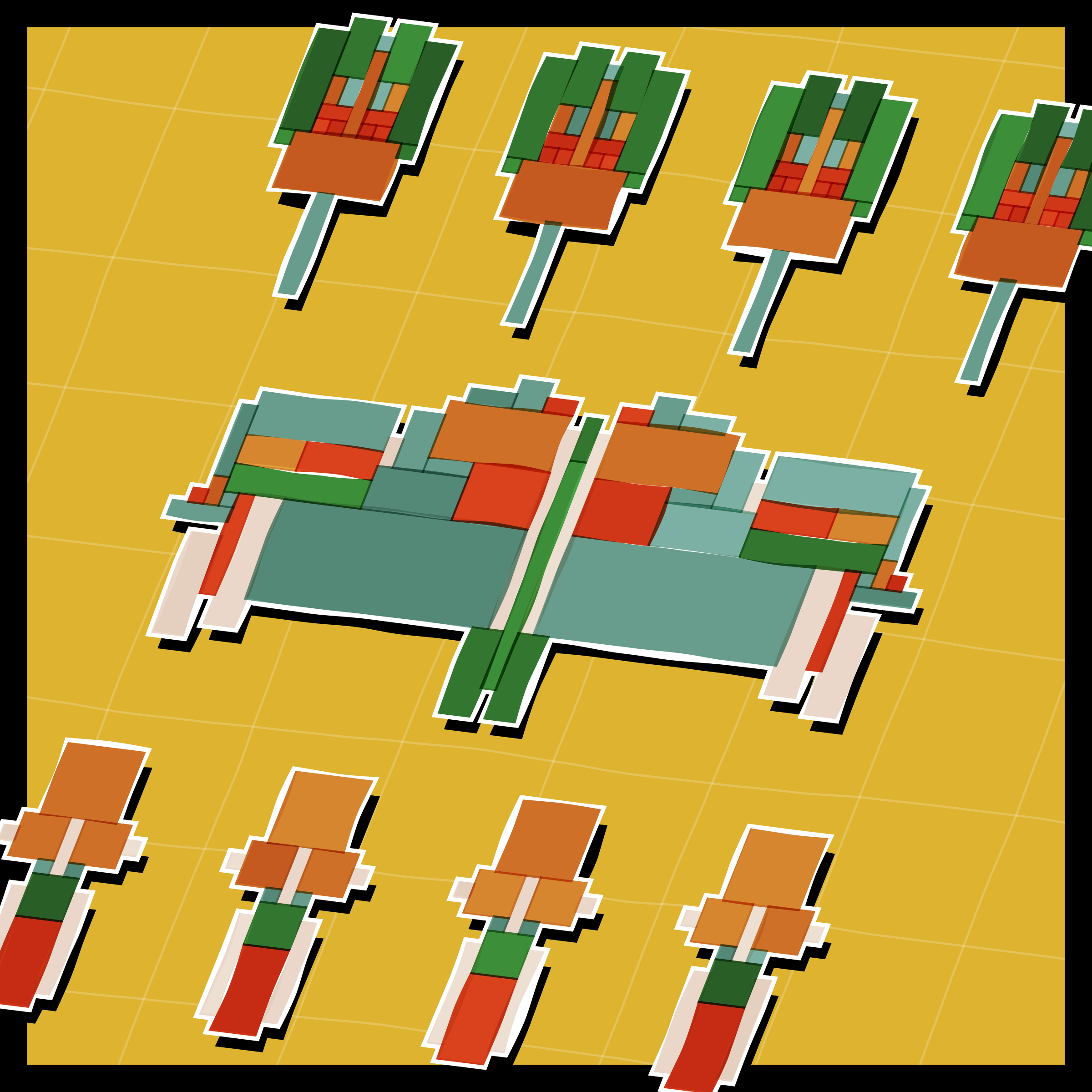 Art Blocks - Art Blocks v2 - Paper Armada #447 - NFT # 37000447