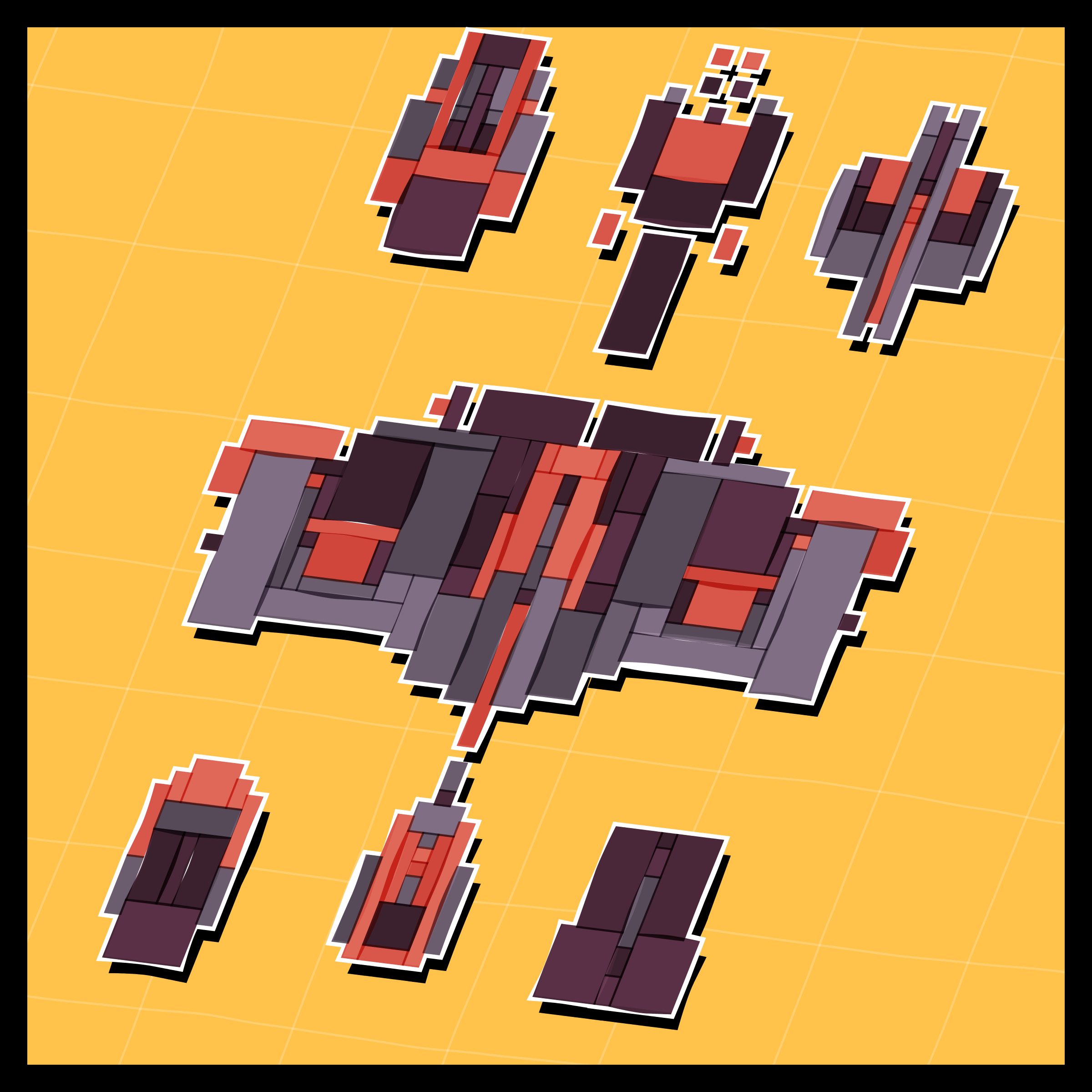 Art Blocks - Art Blocks v2 - Paper Armada #465 - NFT # 37000465