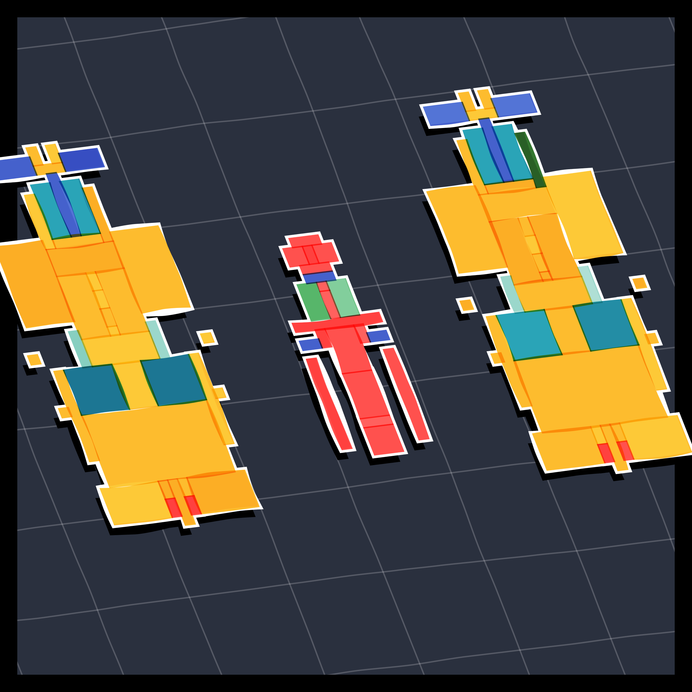 Art Blocks - Art Blocks v2 - Paper Armada #477 - NFT # 37000477