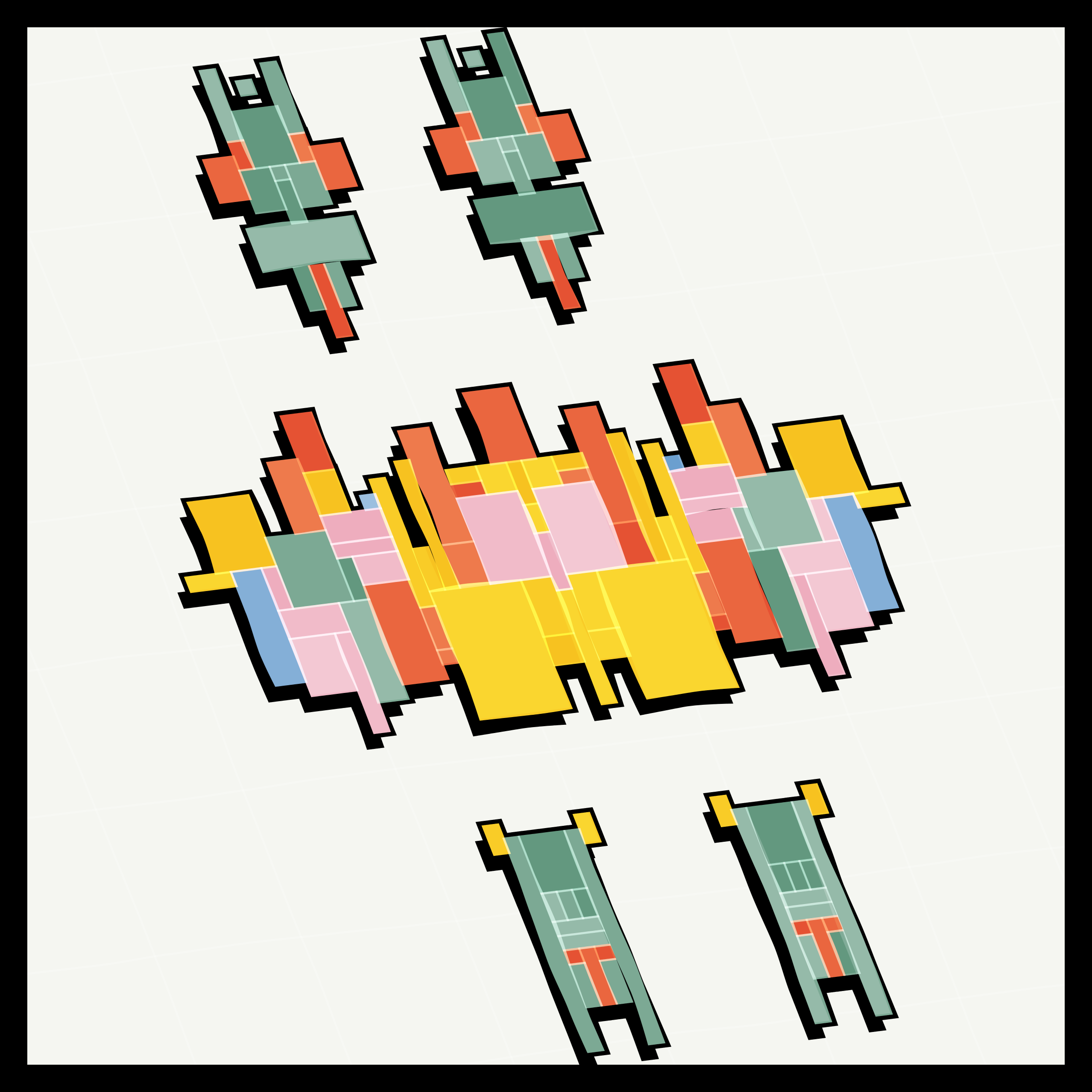 Art Blocks - Art Blocks v2 - Paper Armada #480 - NFT # 37000480