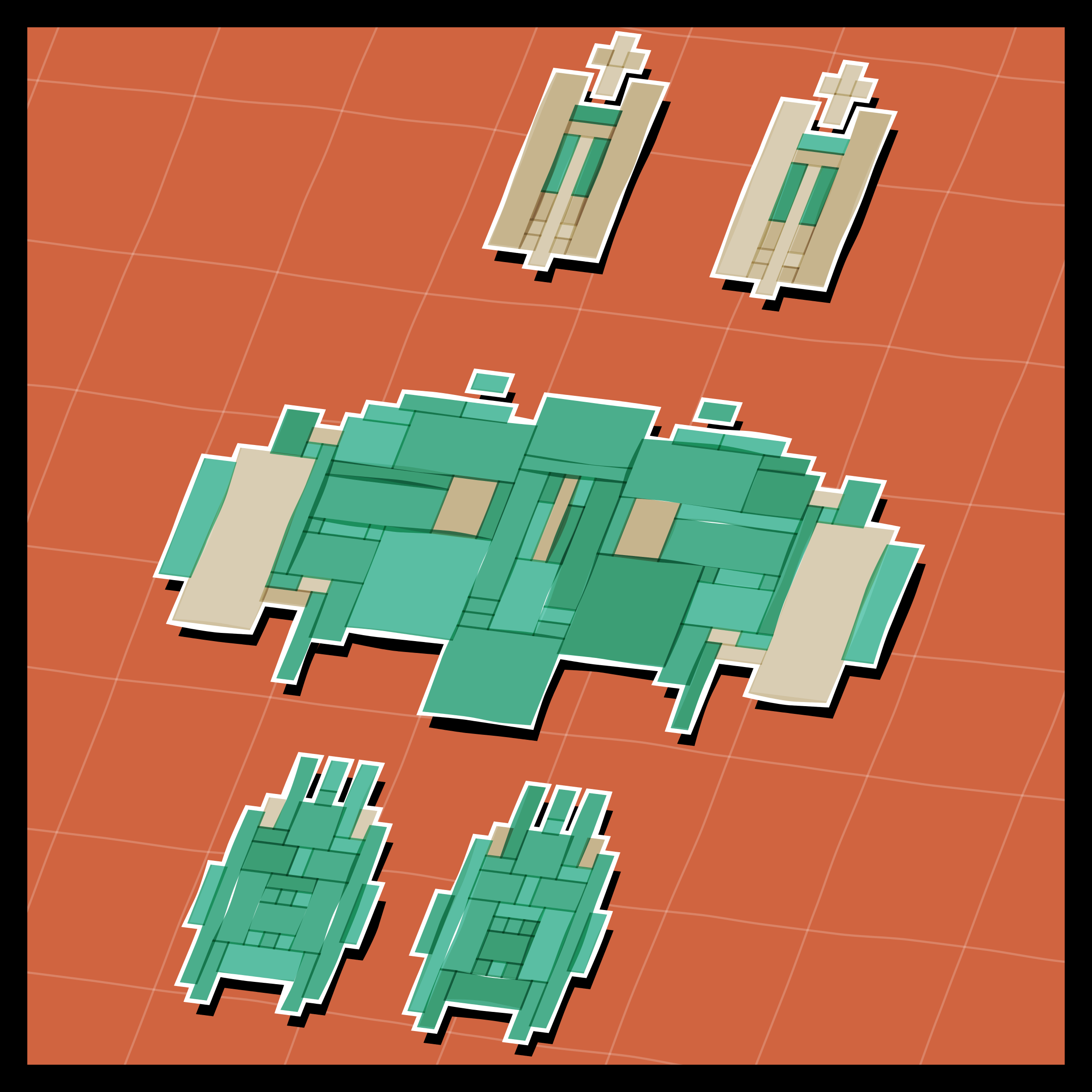 Art Blocks - Art Blocks v2 - Paper Armada #503 - NFT # 37000503