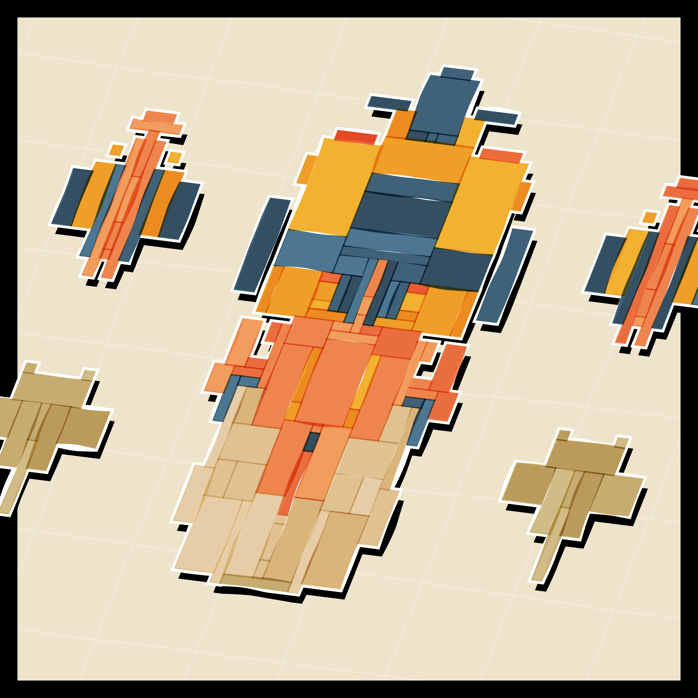 Art Blocks - Art Blocks v2 - Paper Armada #522 - NFT # 37000522