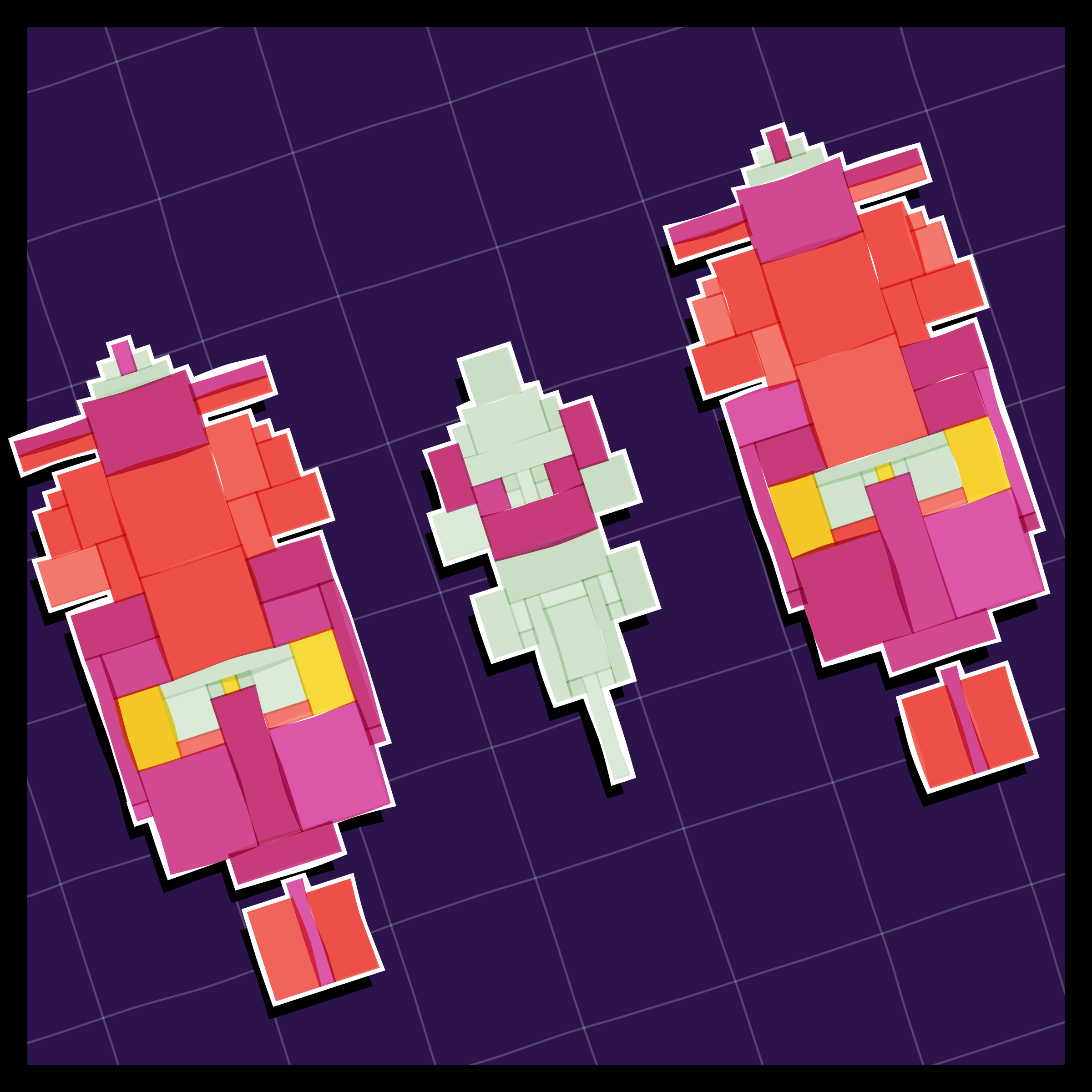 Art Blocks - Art Blocks v2 - Paper Armada #529 - NFT # 37000529