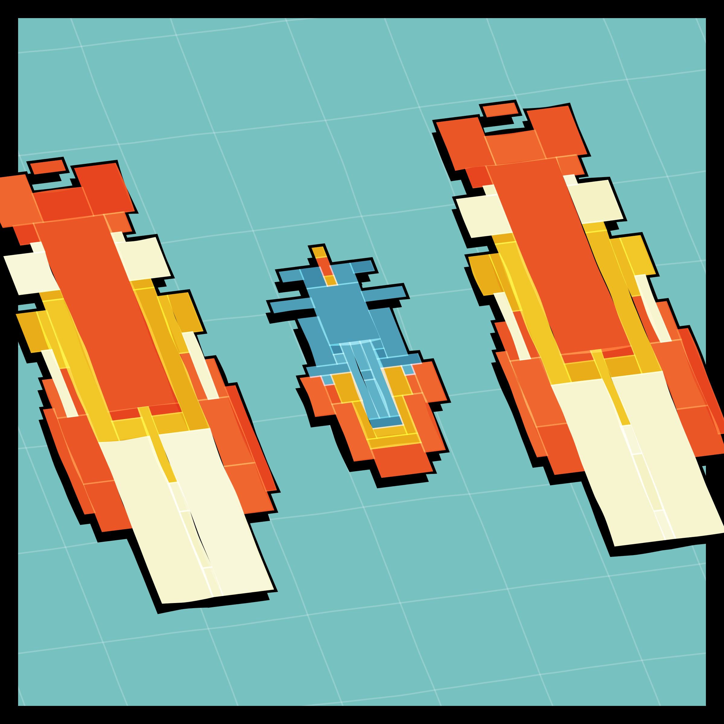 Art Blocks - Art Blocks v2 - Paper Armada #550 - NFT # 37000550