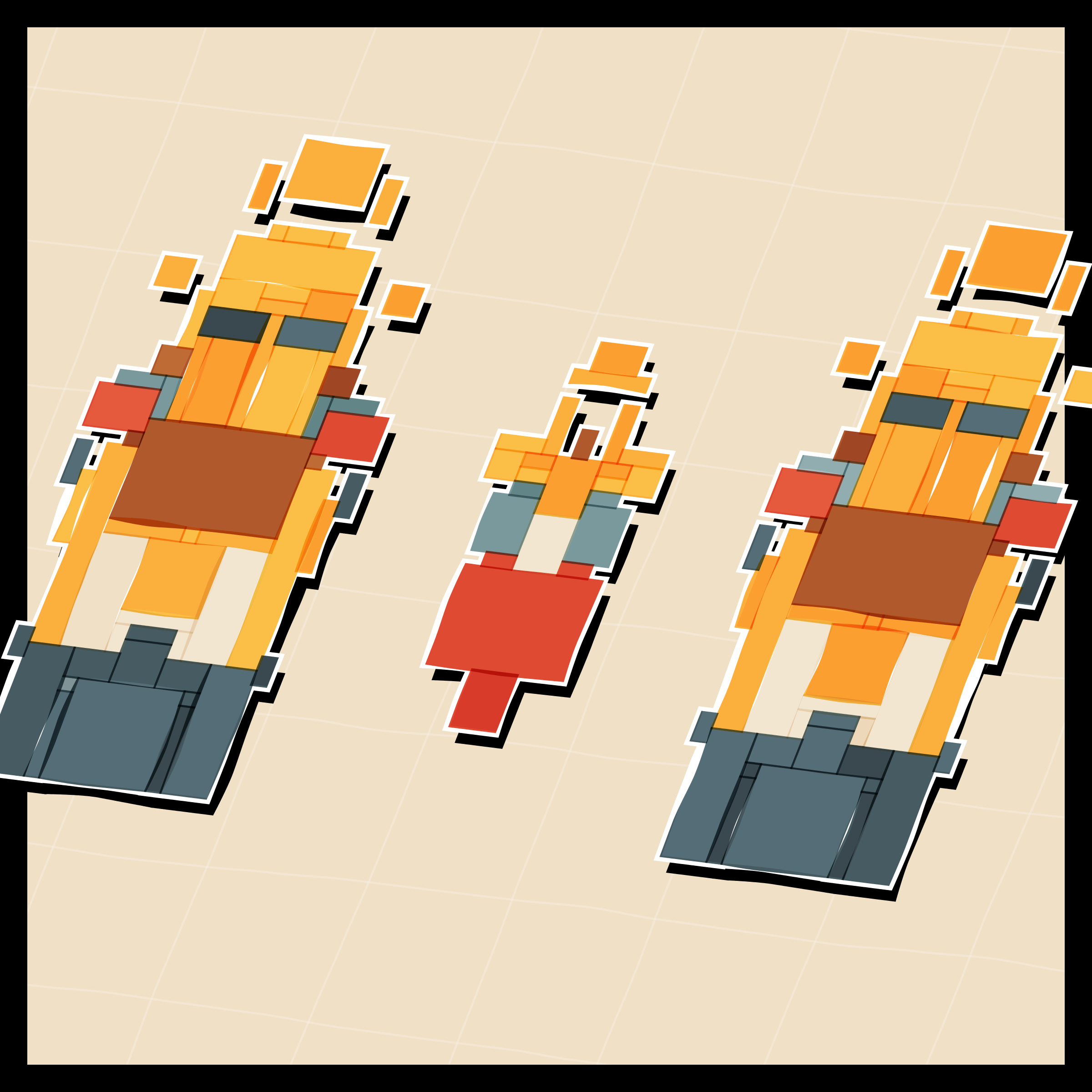 Art Blocks - Art Blocks v2 - Paper Armada #551 - NFT # 37000551