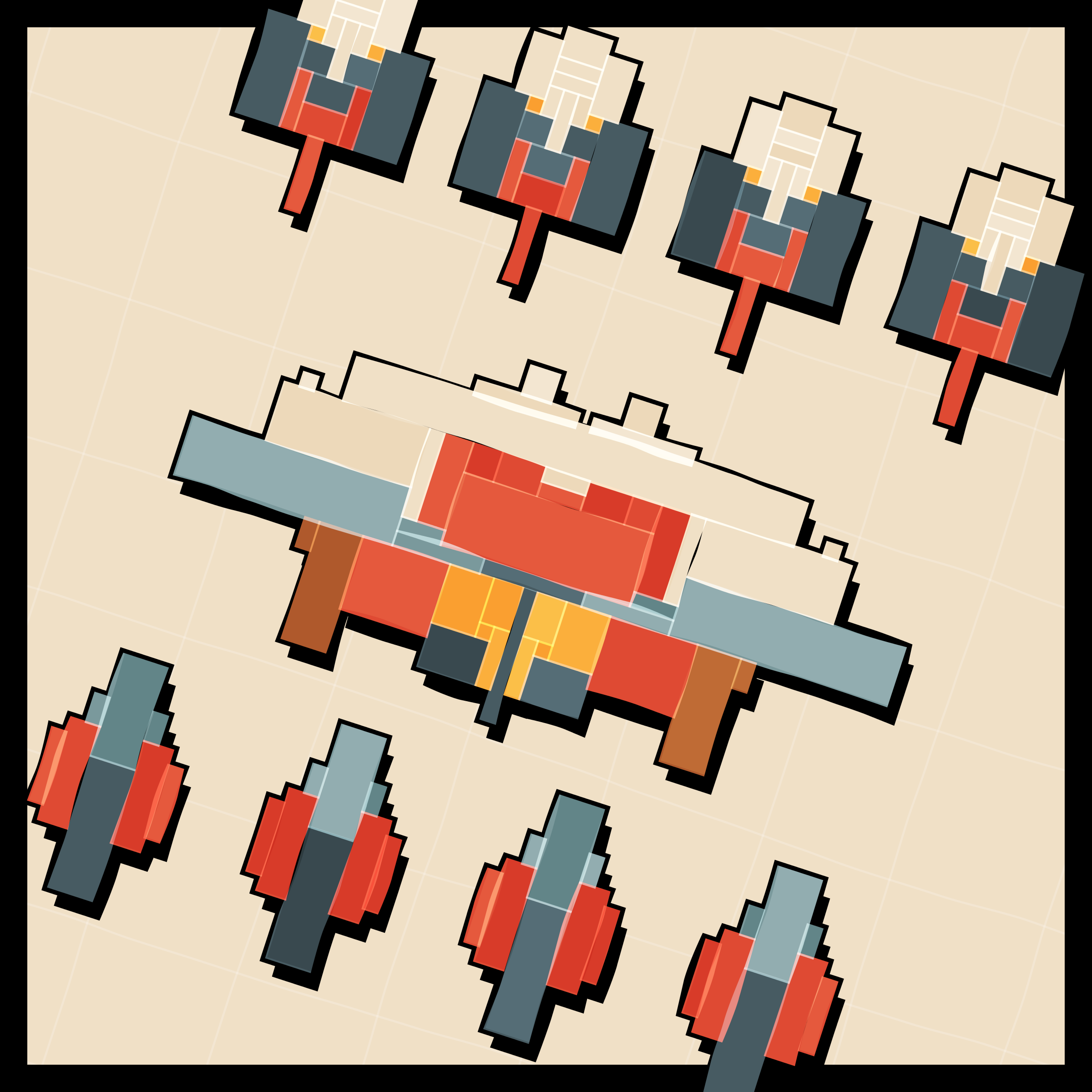 Art Blocks - Art Blocks v2 - Paper Armada #559 - NFT # 37000559