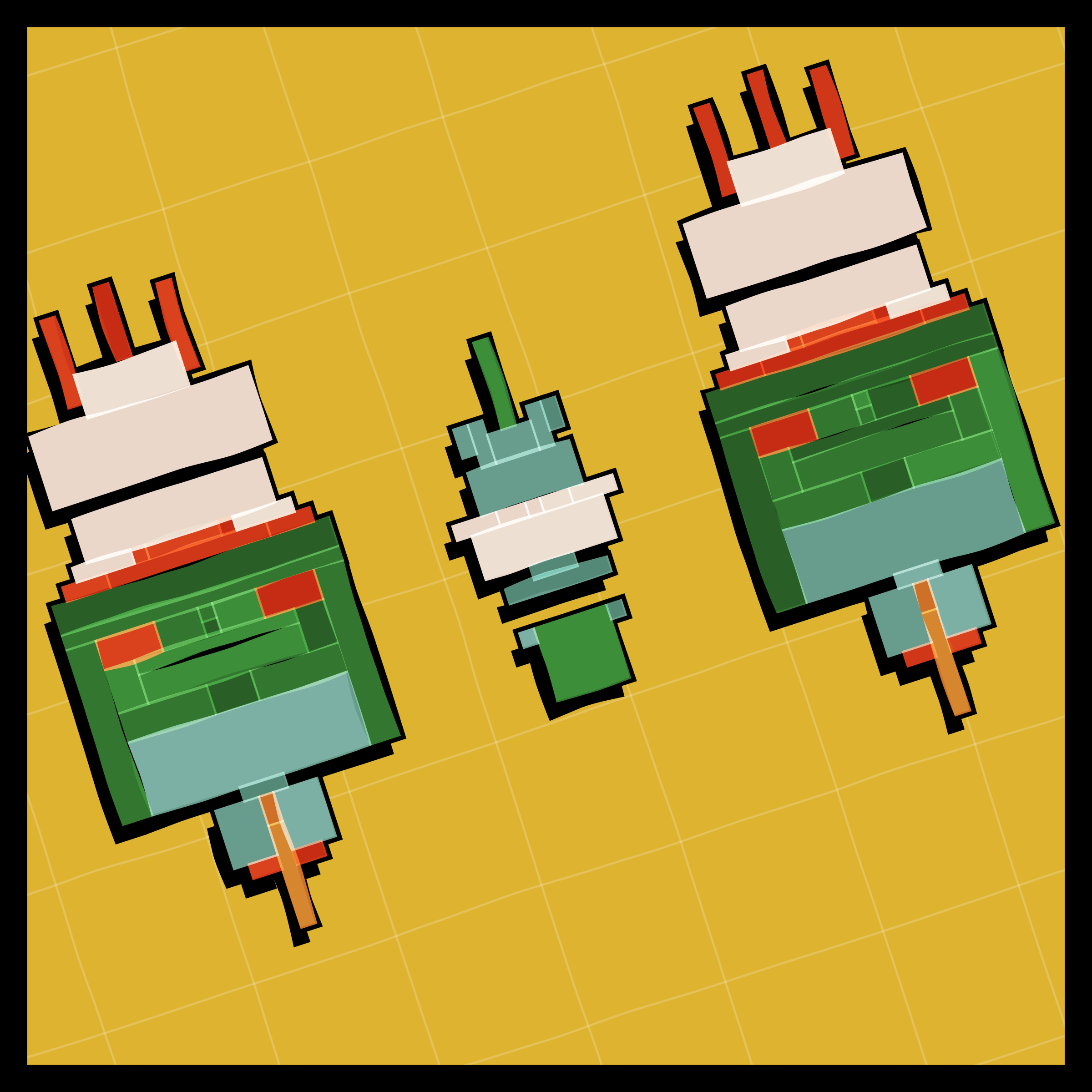 Art Blocks - Art Blocks v2 - Paper Armada #568 - NFT # 37000568