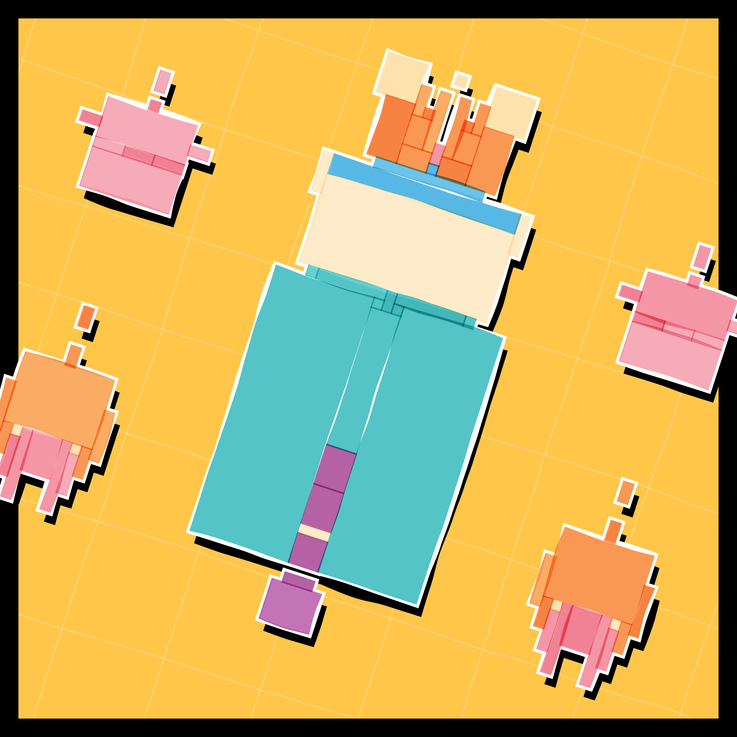 Art Blocks - Art Blocks v2 - Paper Armada #570 - NFT # 37000570