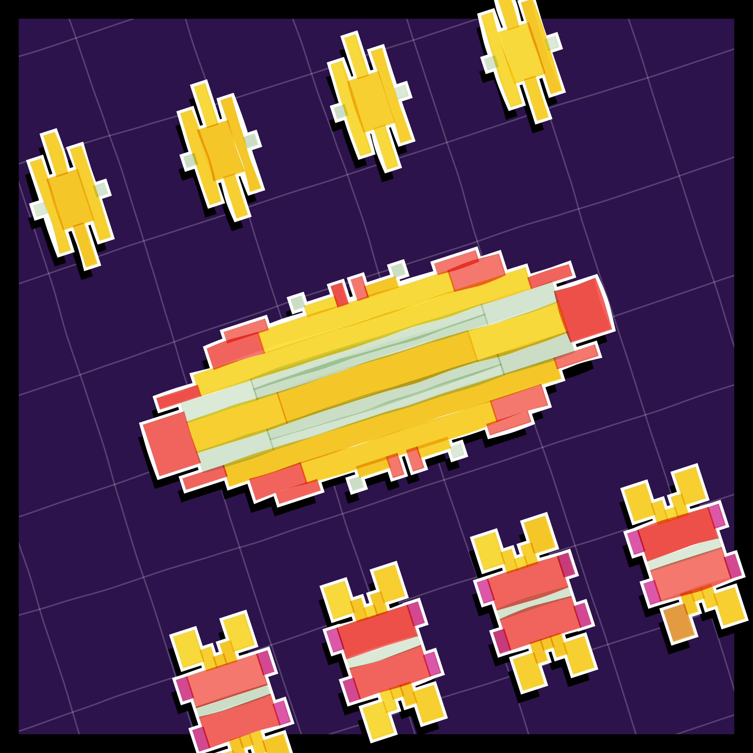 Art Blocks - Art Blocks v2 - Paper Armada #575 - NFT # 37000575