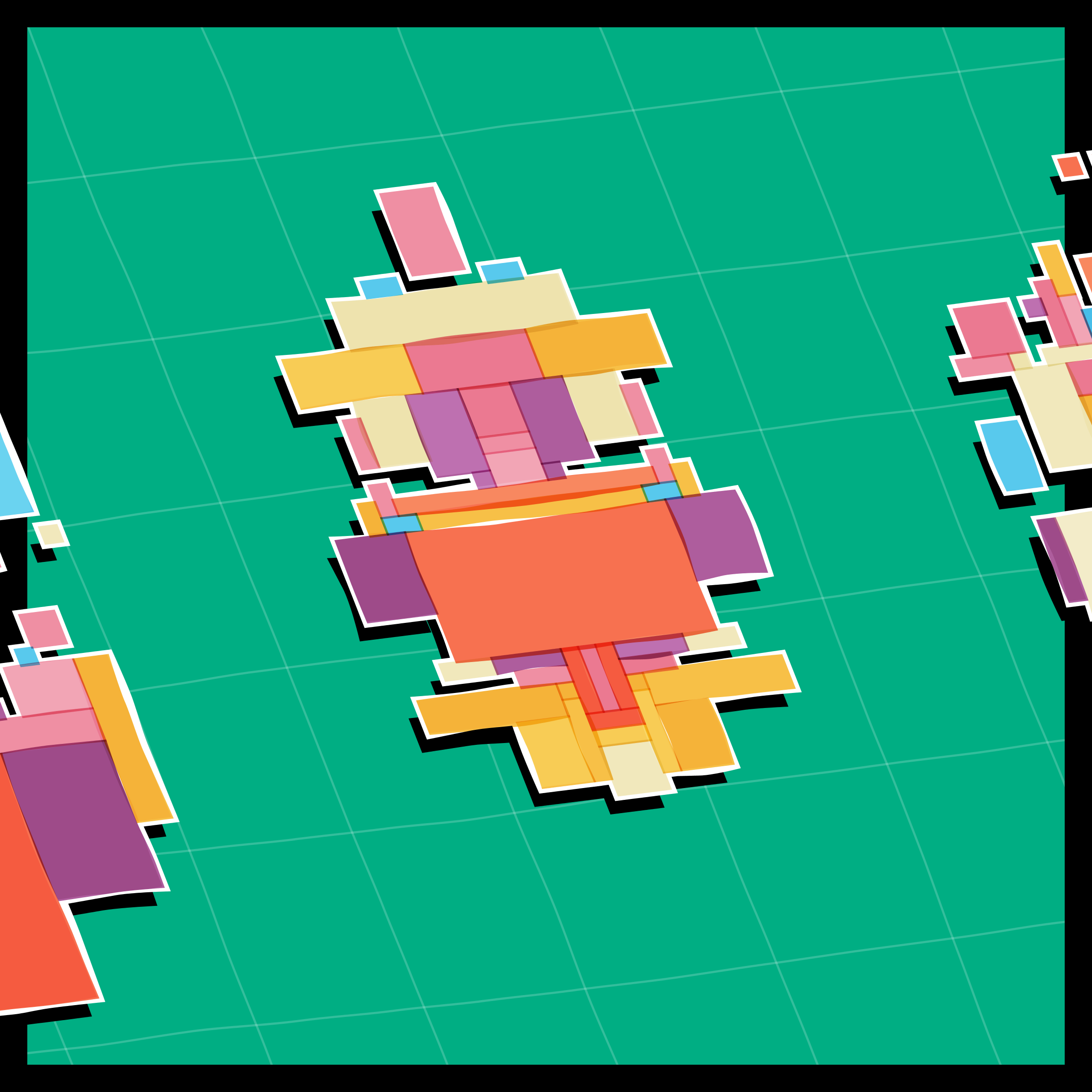 Art Blocks - Art Blocks v2 - Paper Armada #586 - NFT # 37000586