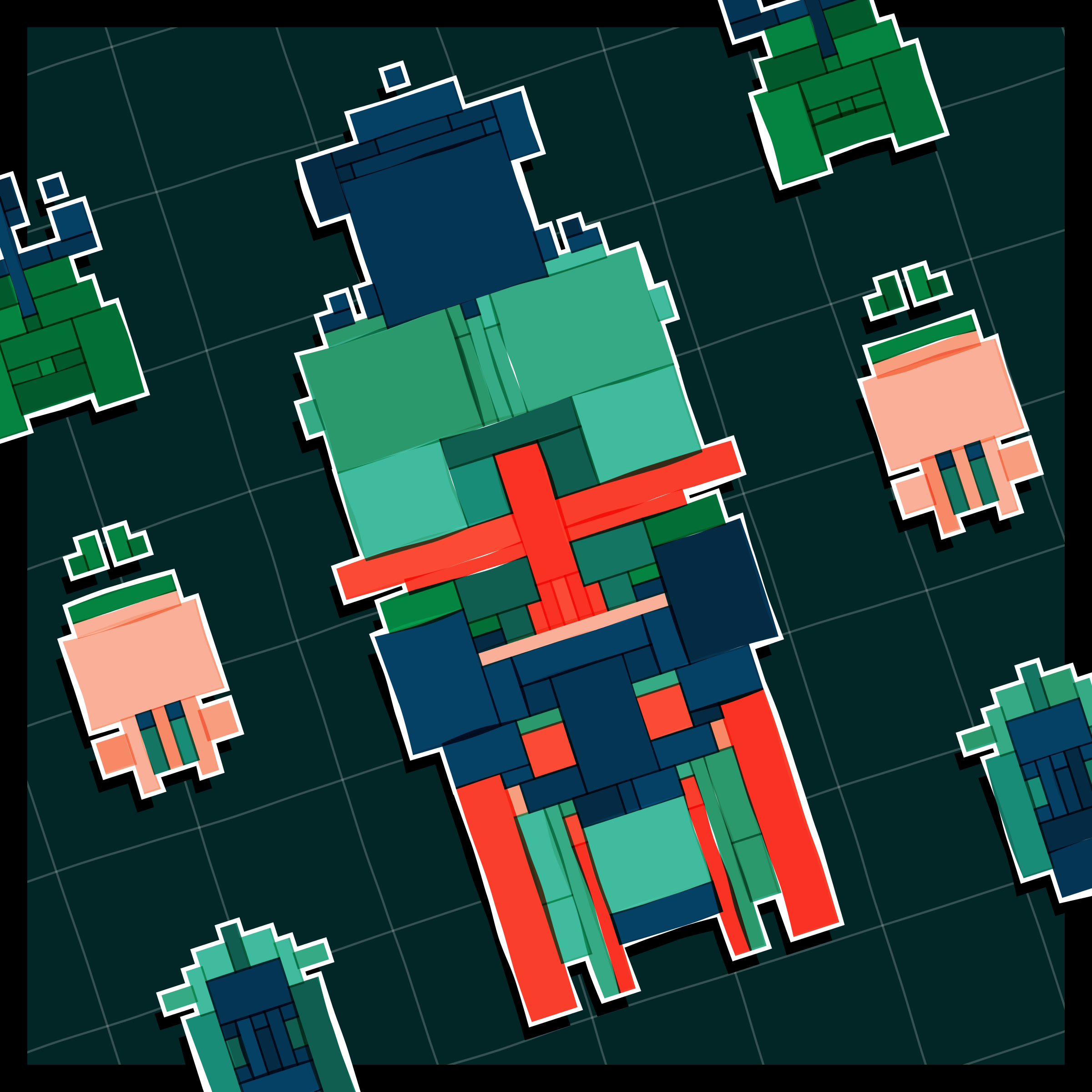 Art Blocks - Art Blocks v2 - Paper Armada #588 - NFT # 37000588