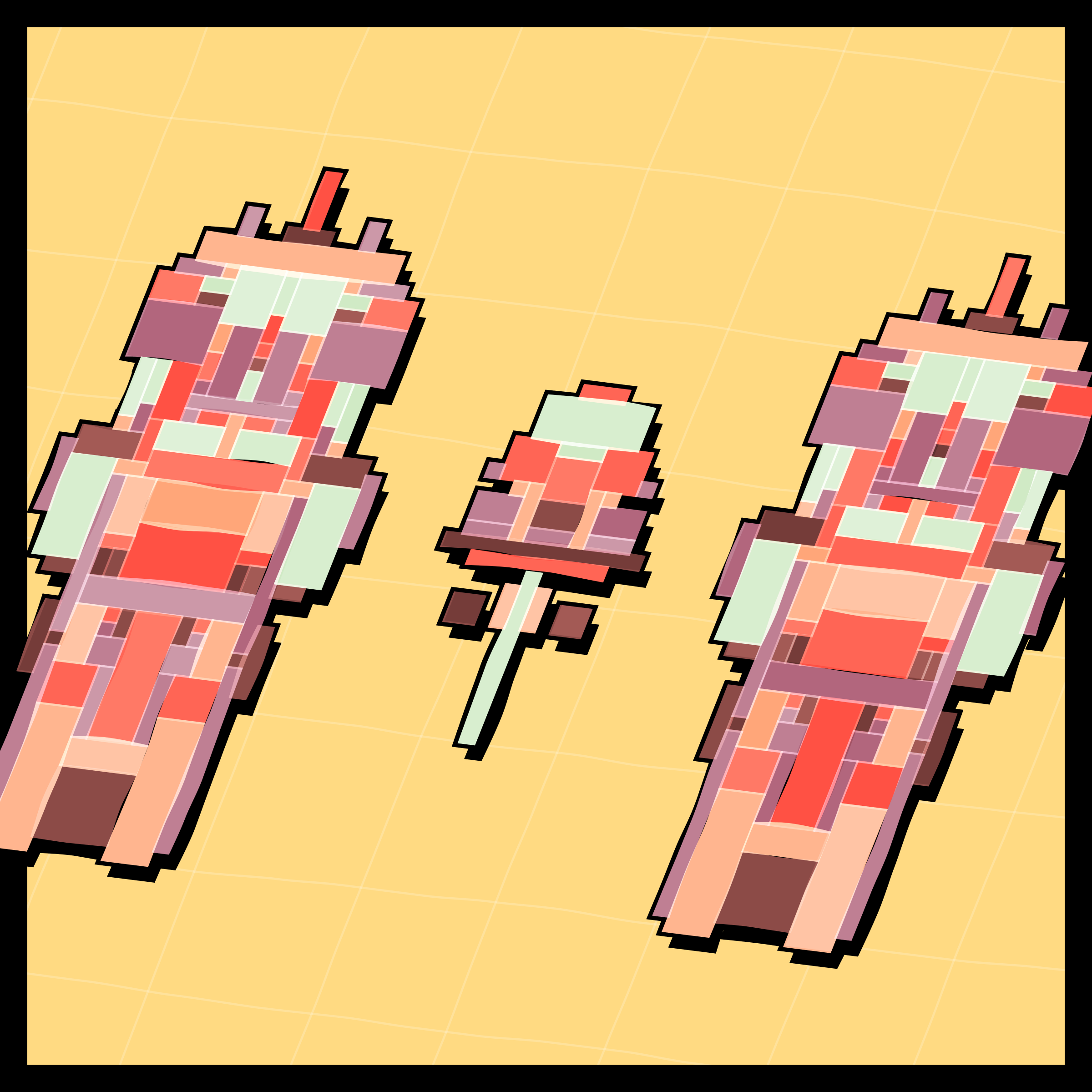 Art Blocks - Art Blocks v2 - Paper Armada #591 - NFT # 37000591