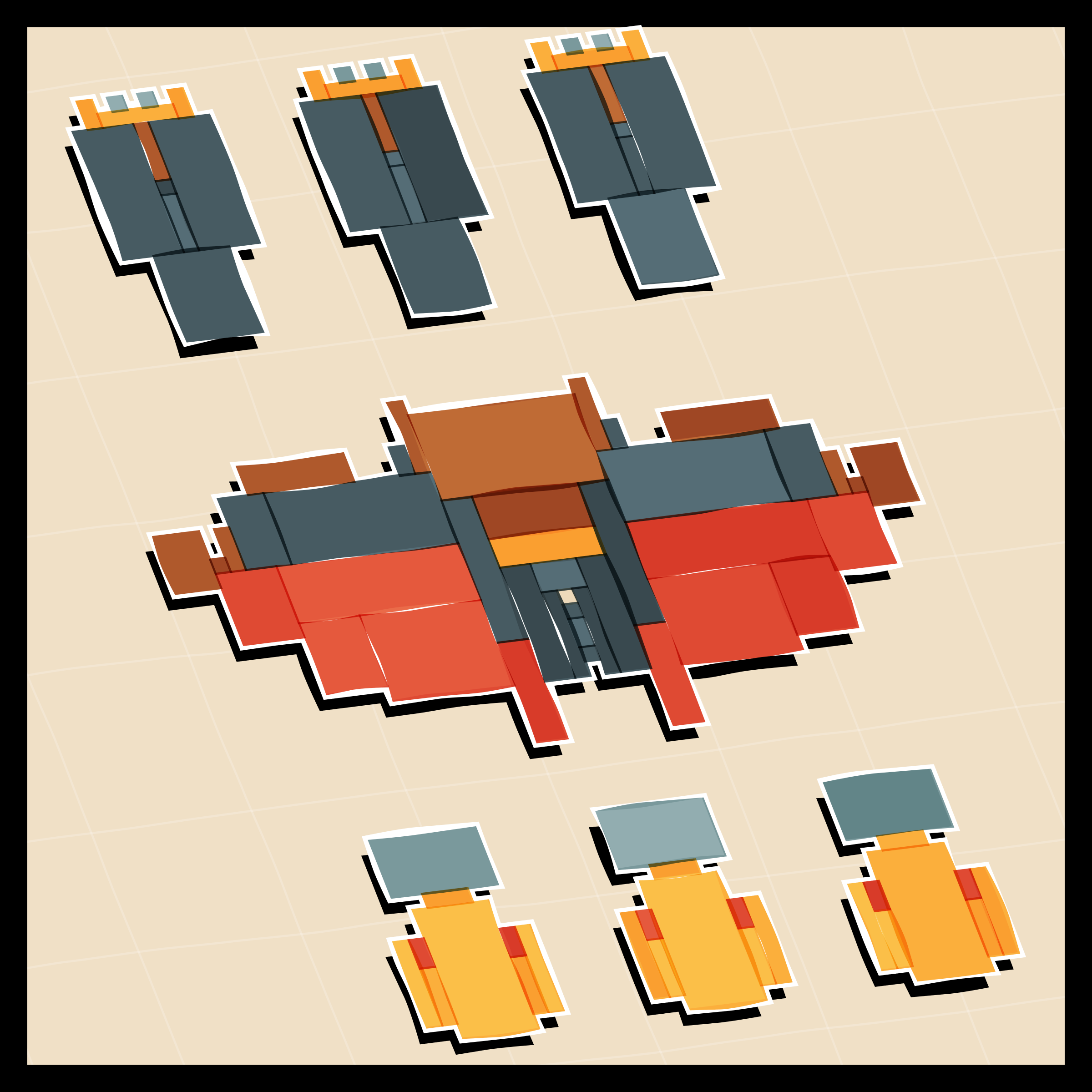 Art Blocks - Art Blocks v2 - Paper Armada #594 - NFT # 37000594