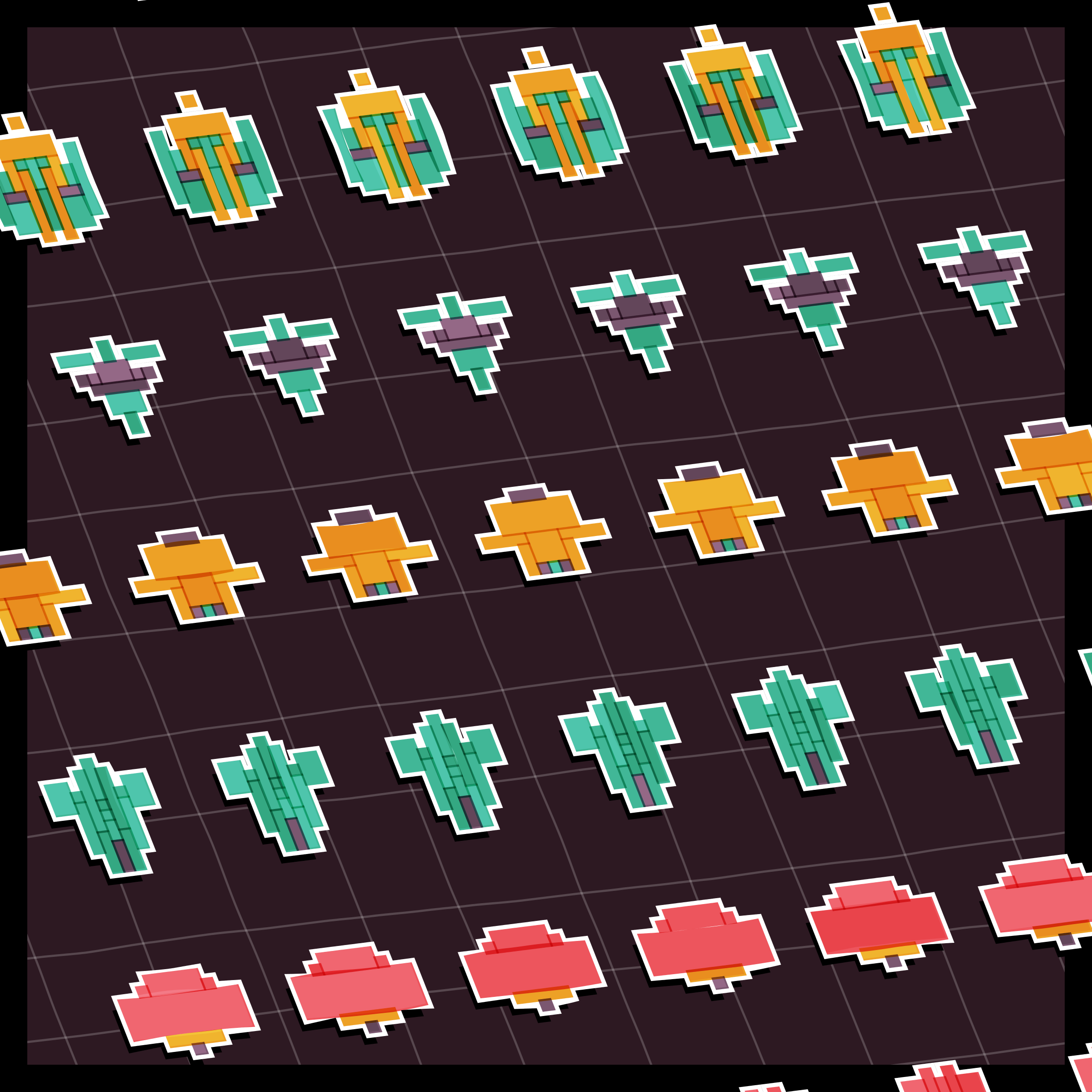 Art Blocks - Art Blocks v2 - Paper Armada #607 - NFT # 37000607