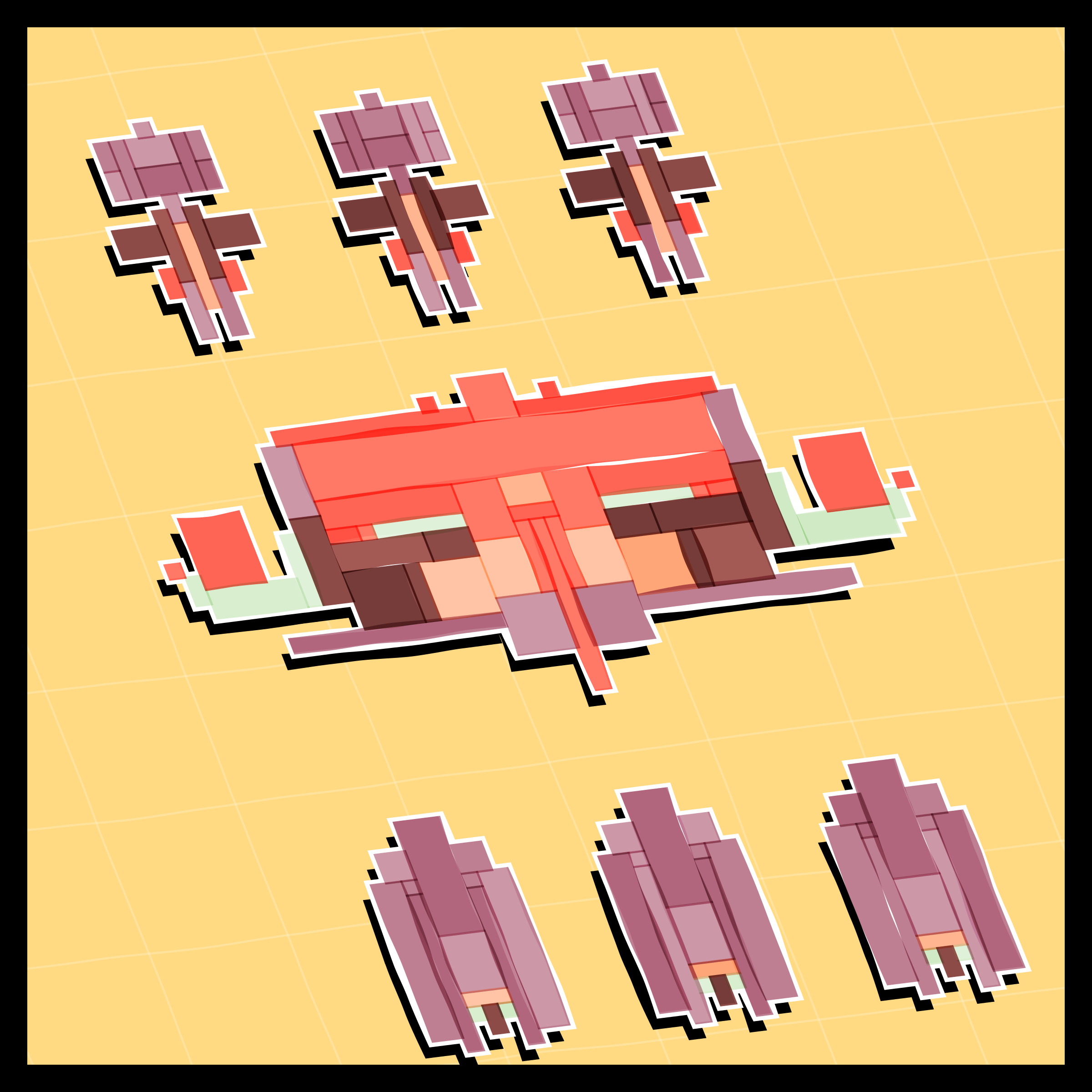 Art Blocks - Art Blocks v2 - Paper Armada #609 - NFT # 37000609