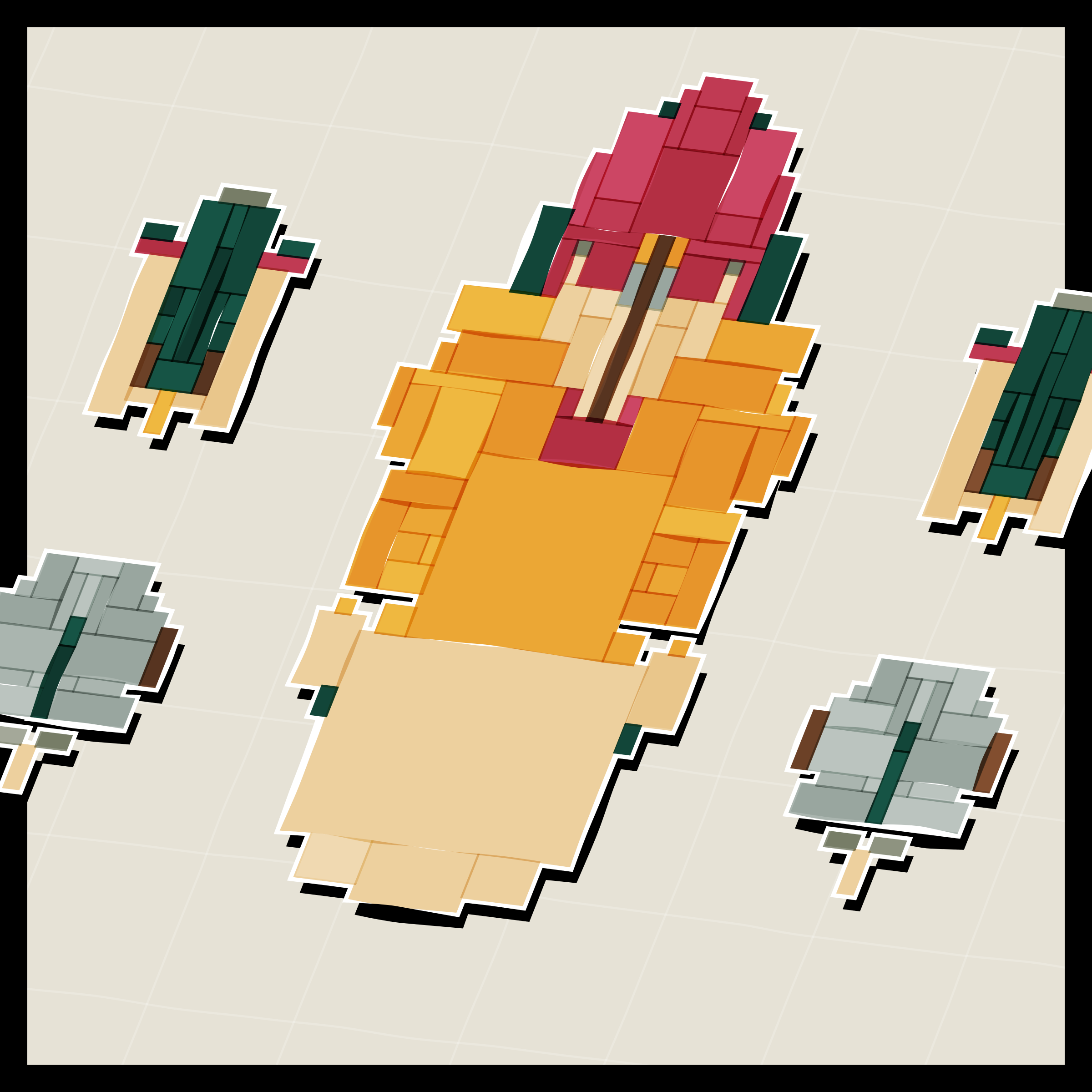 Art Blocks - Art Blocks v2 - Paper Armada #617 - NFT # 37000617