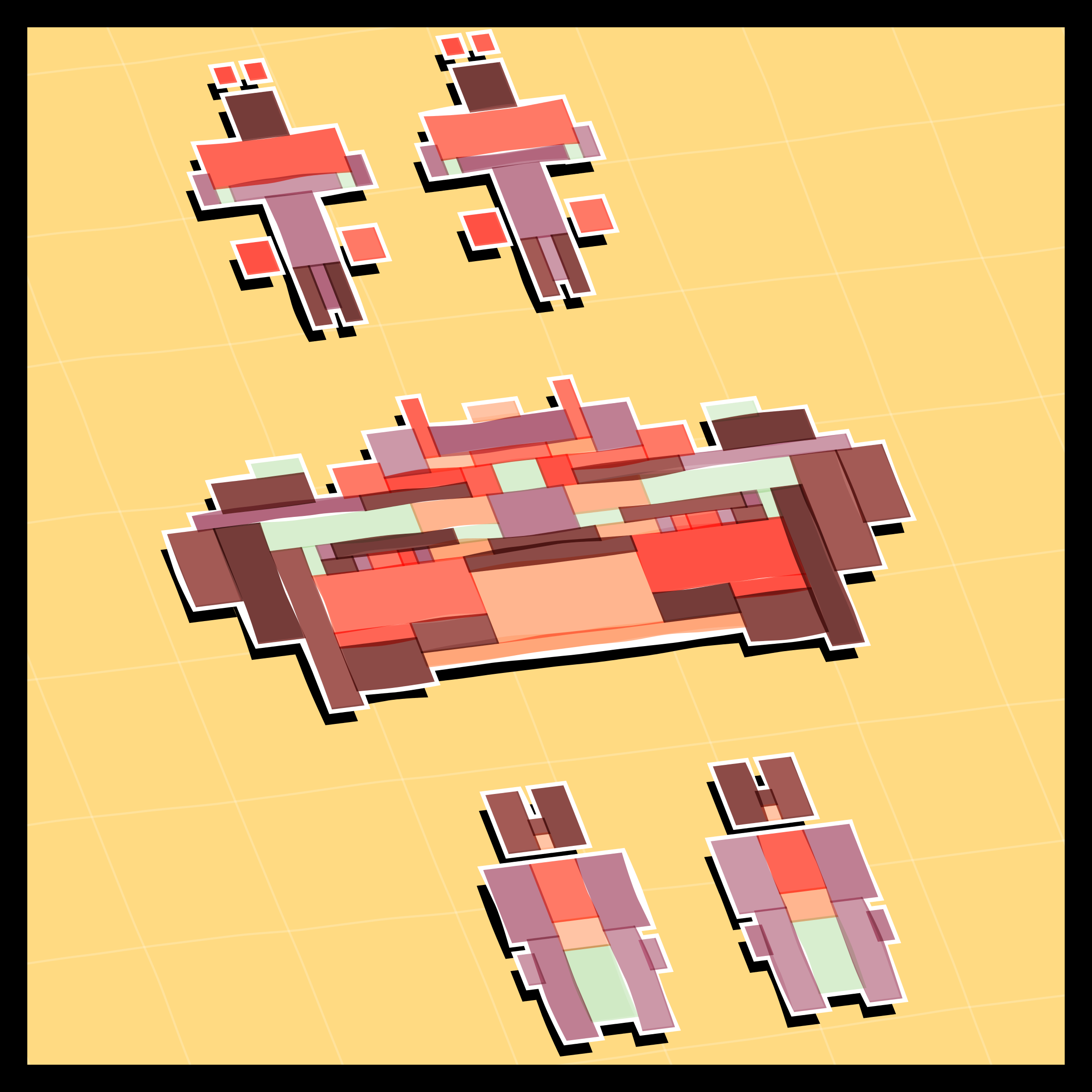 Art Blocks - Art Blocks v2 - Paper Armada #633 - NFT # 37000633