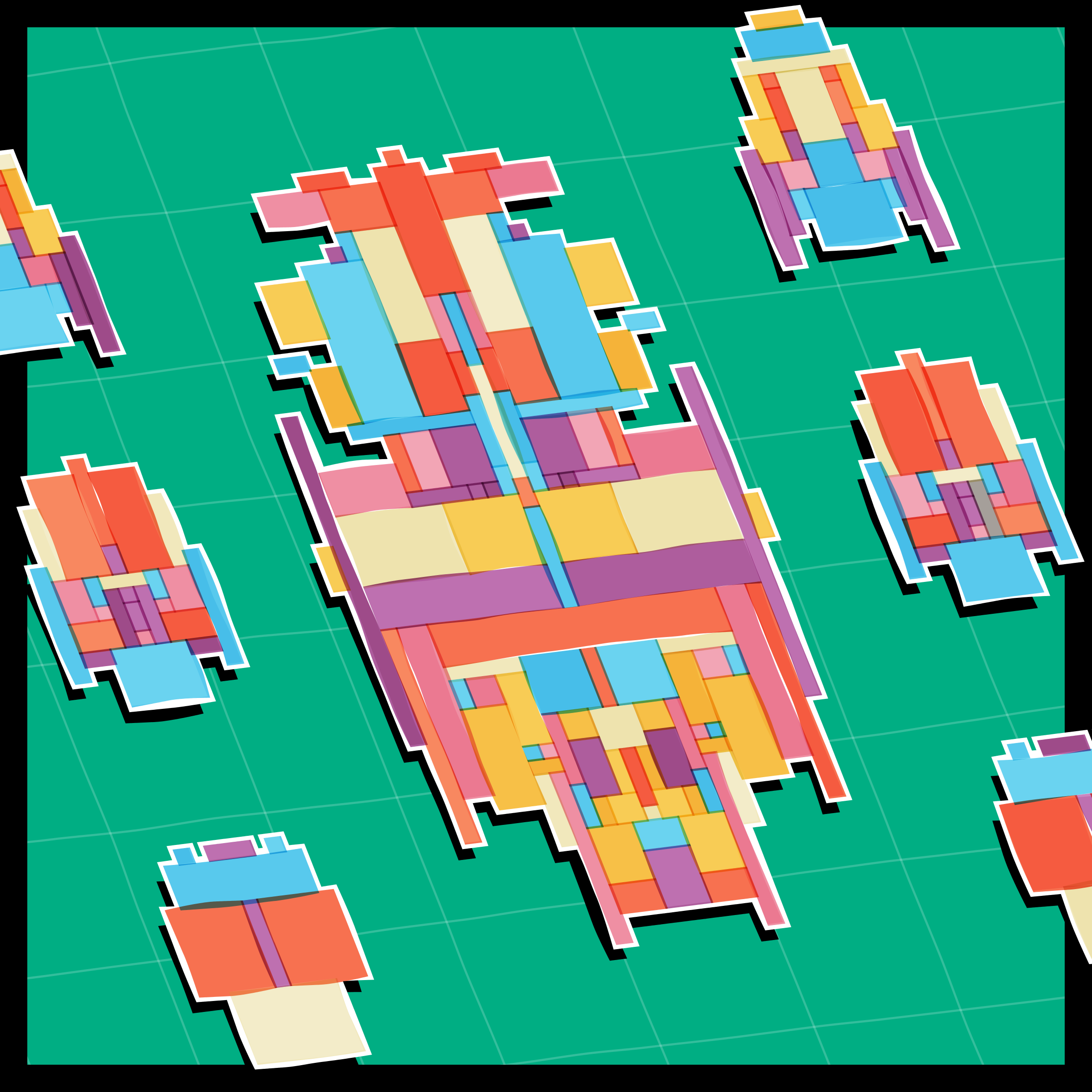 Art Blocks - Art Blocks v2 - Paper Armada #642 - NFT # 37000642