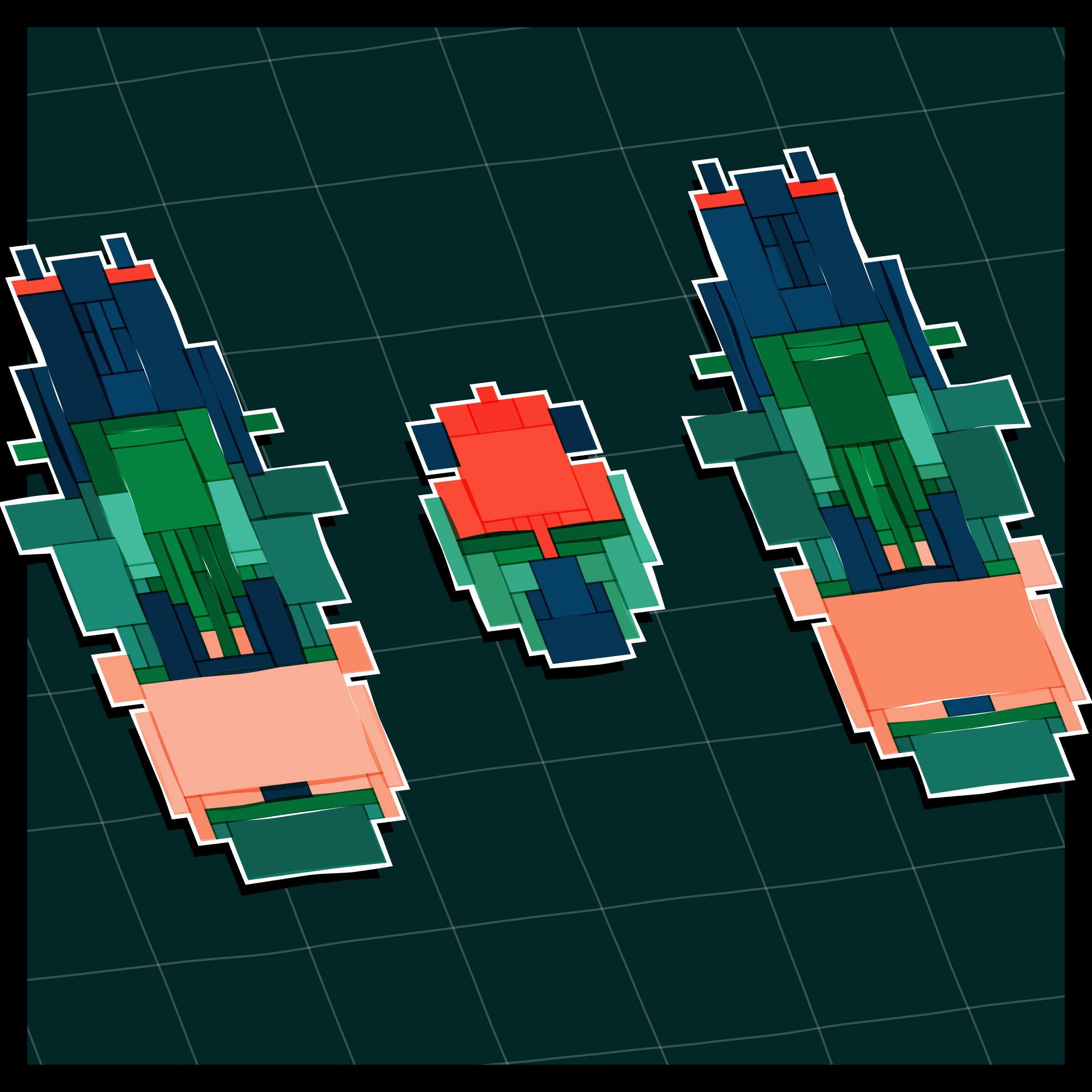 Art Blocks - Art Blocks v2 - Paper Armada #650 - NFT # 37000650