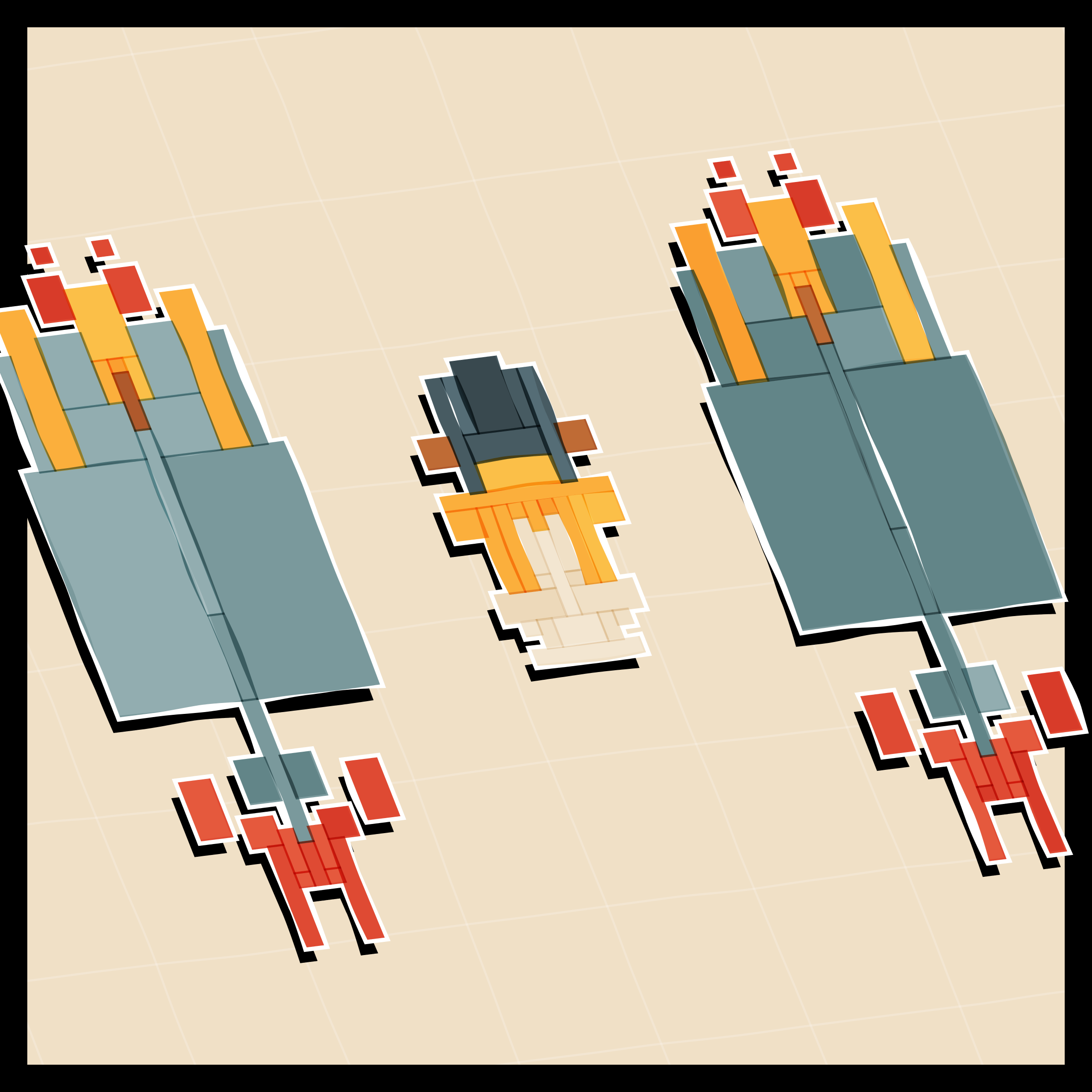 Art Blocks - Art Blocks v2 - Paper Armada #656 - NFT # 37000656