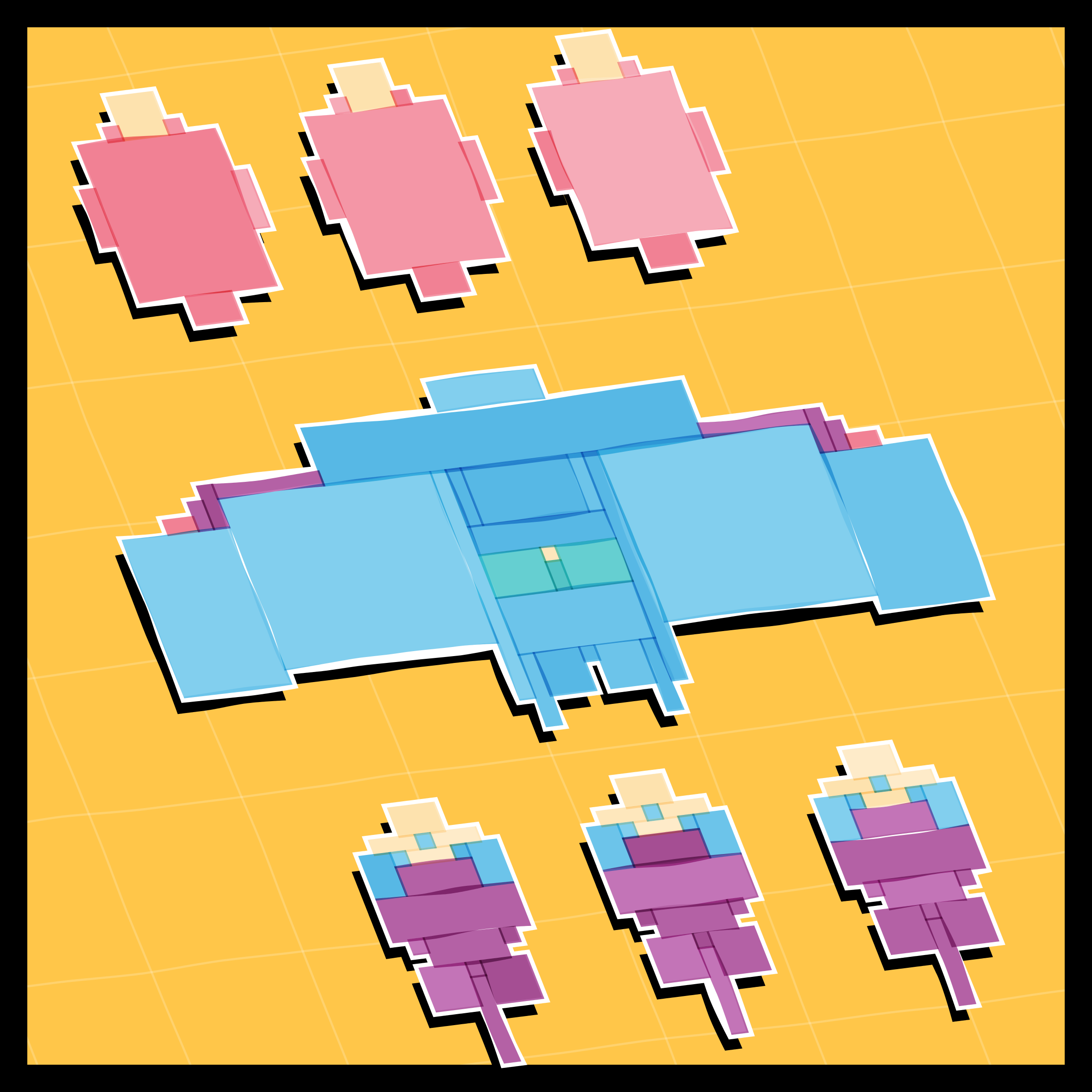 Art Blocks - Art Blocks v2 - Paper Armada #683 - NFT # 37000683