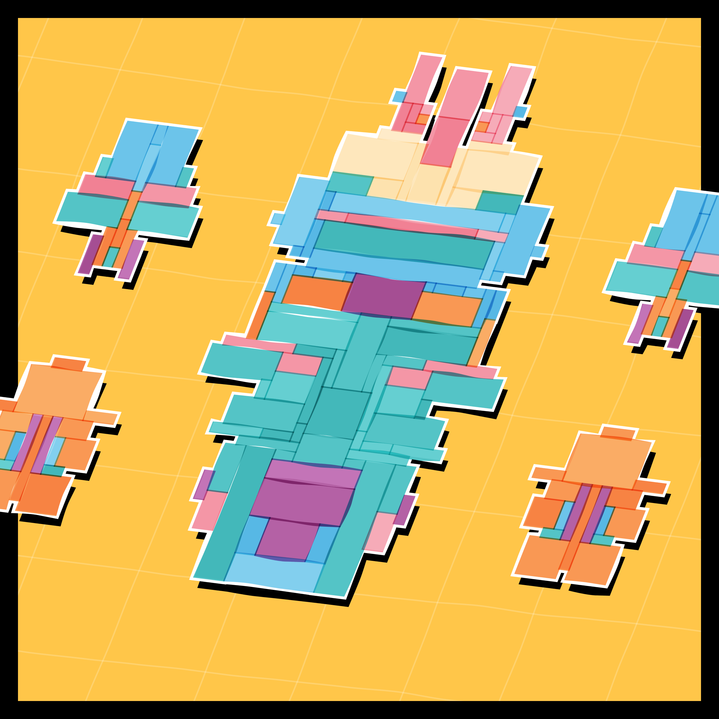 Art Blocks - Art Blocks v2 - Paper Armada #694 - NFT # 37000694