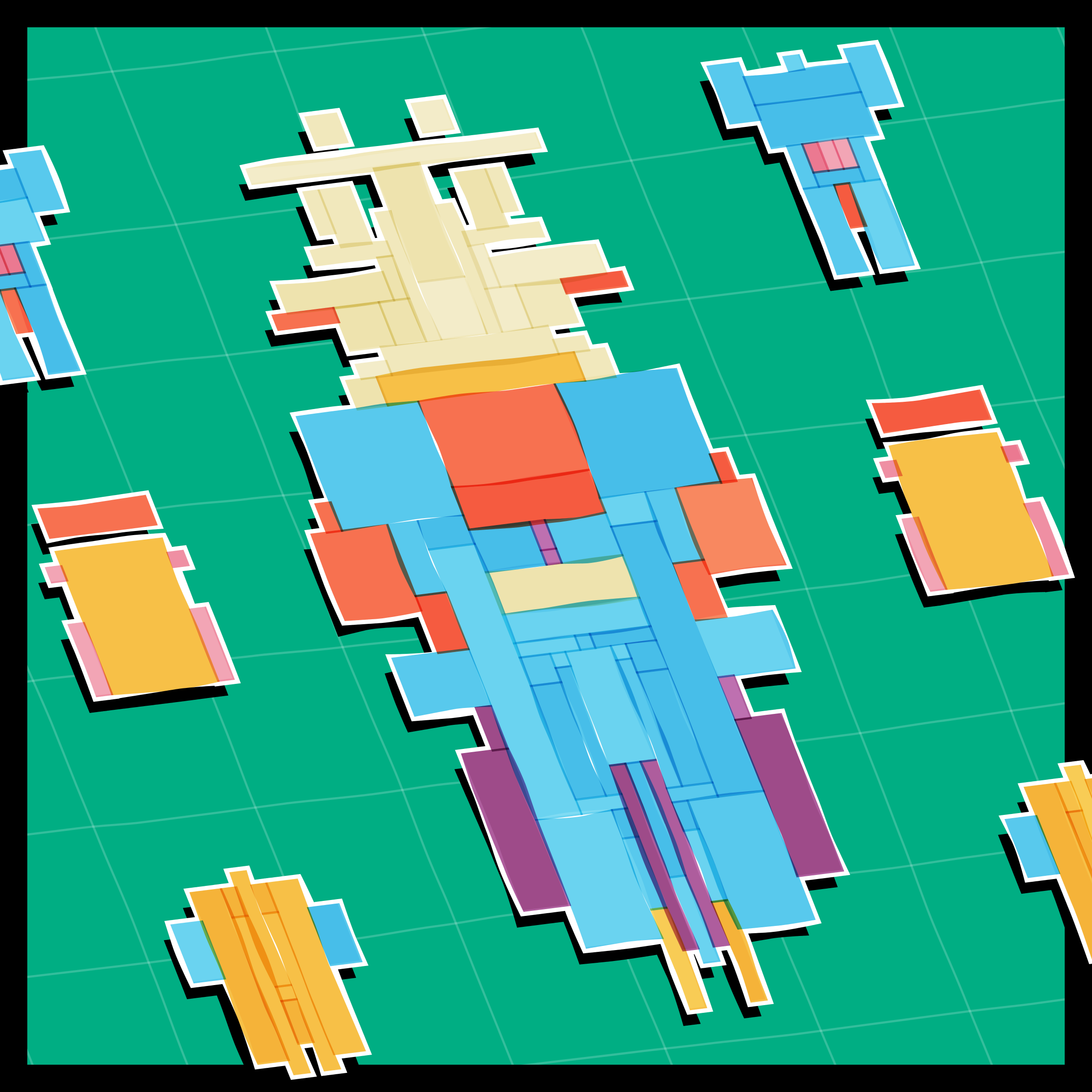 Art Blocks - Art Blocks v2 - Paper Armada #699 - NFT # 37000699