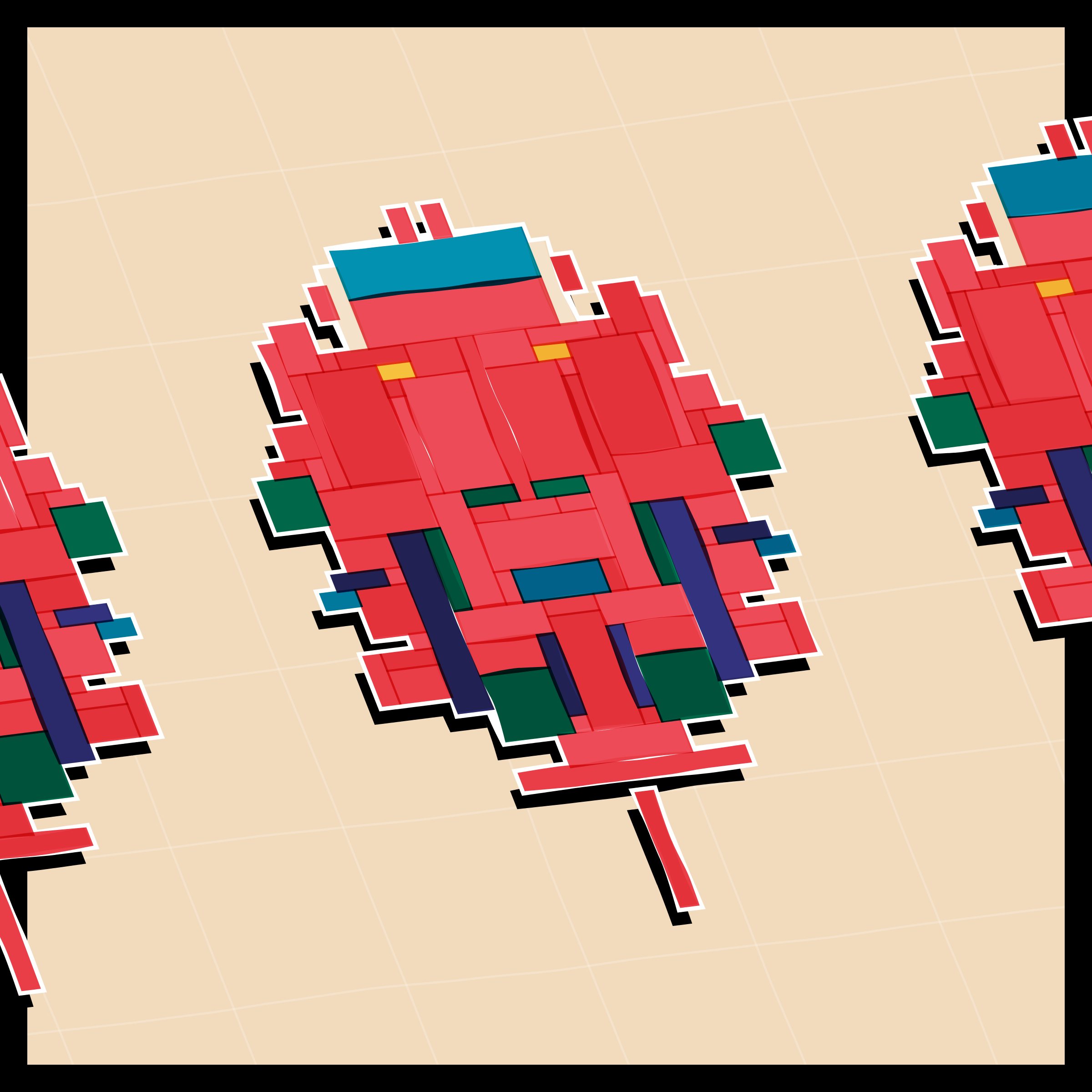 Art Blocks - Art Blocks v2 - Paper Armada #708 - NFT # 37000708