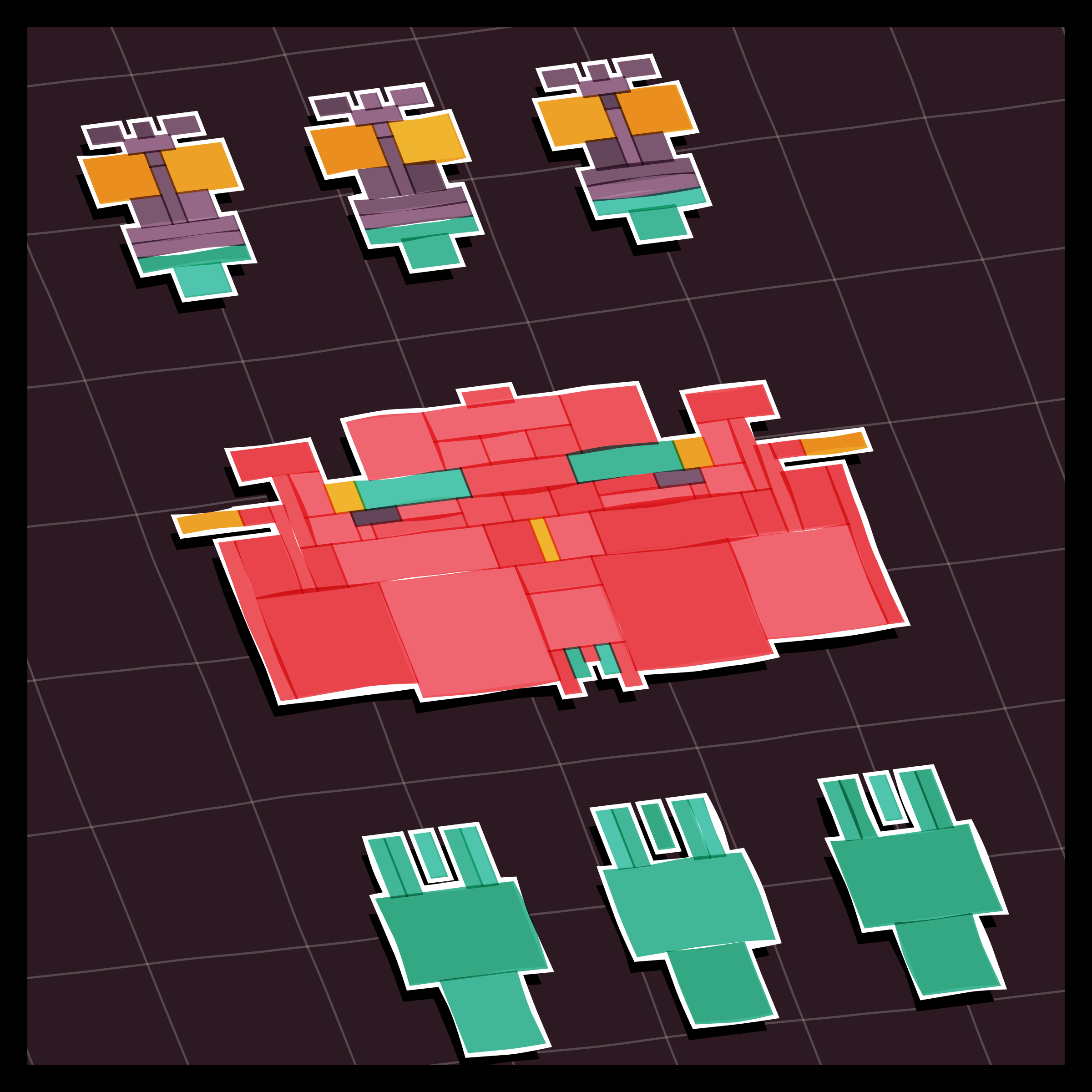 Art Blocks - Art Blocks v2 - Paper Armada #709 - NFT # 37000709