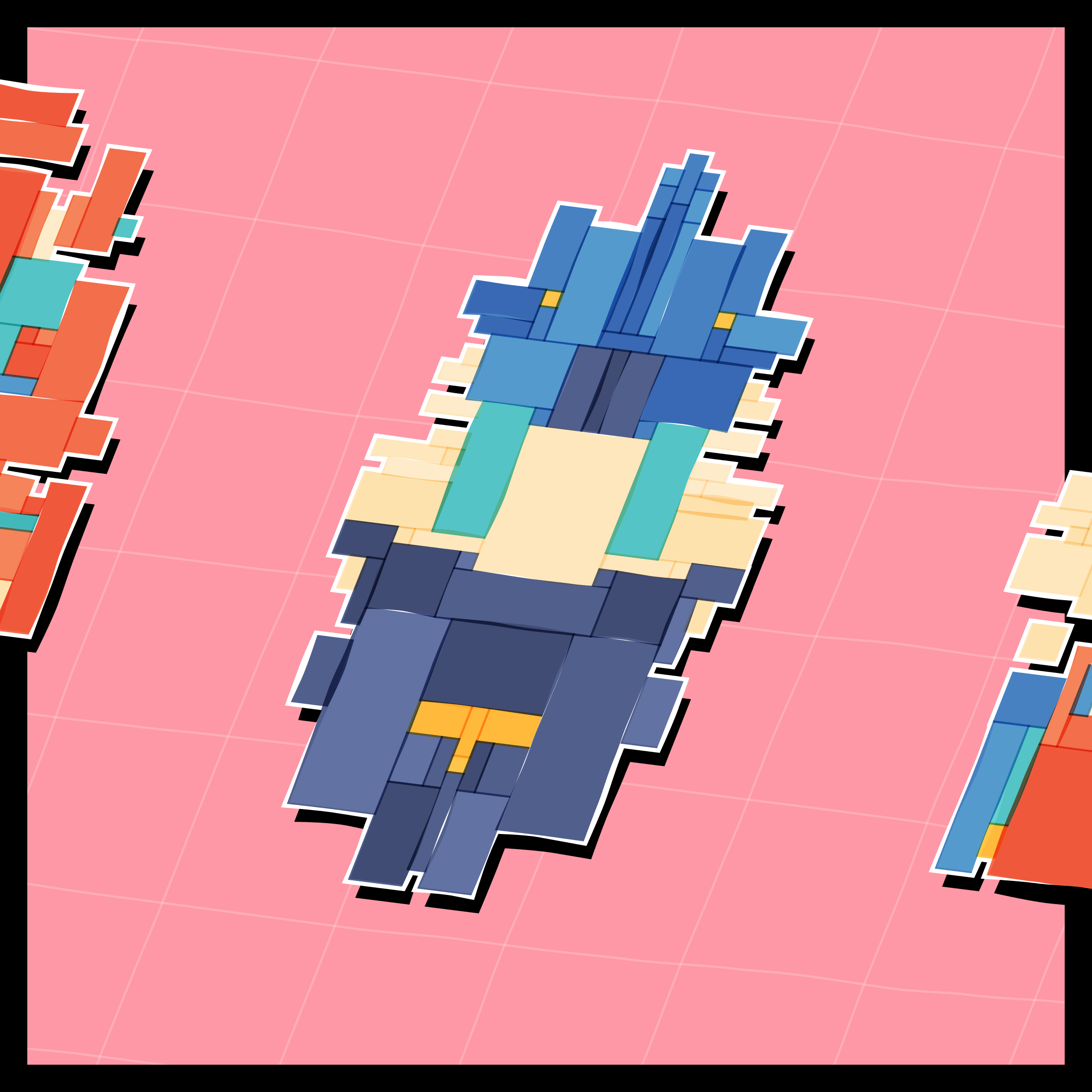 Art Blocks - Art Blocks v2 - Paper Armada #711 - NFT # 37000711