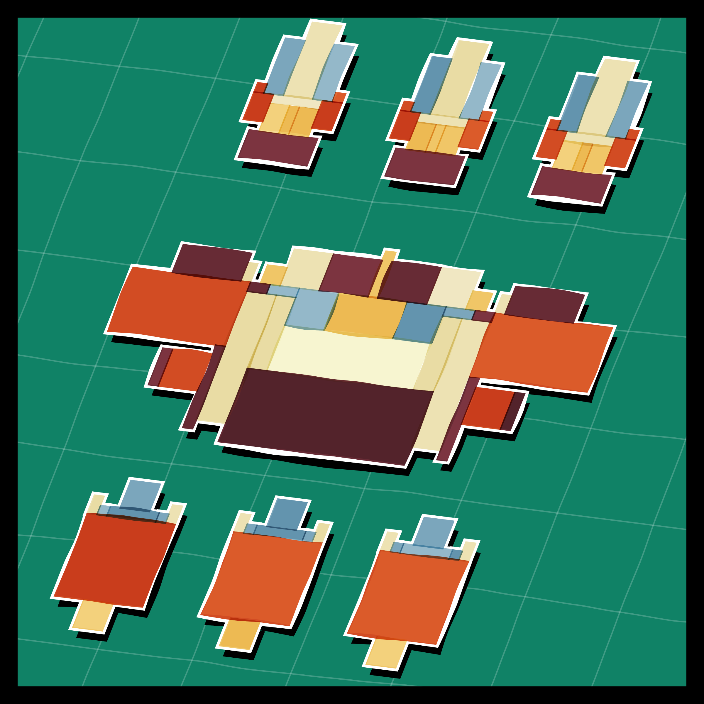 Art Blocks - Art Blocks v2 - Paper Armada #714 - NFT # 37000714