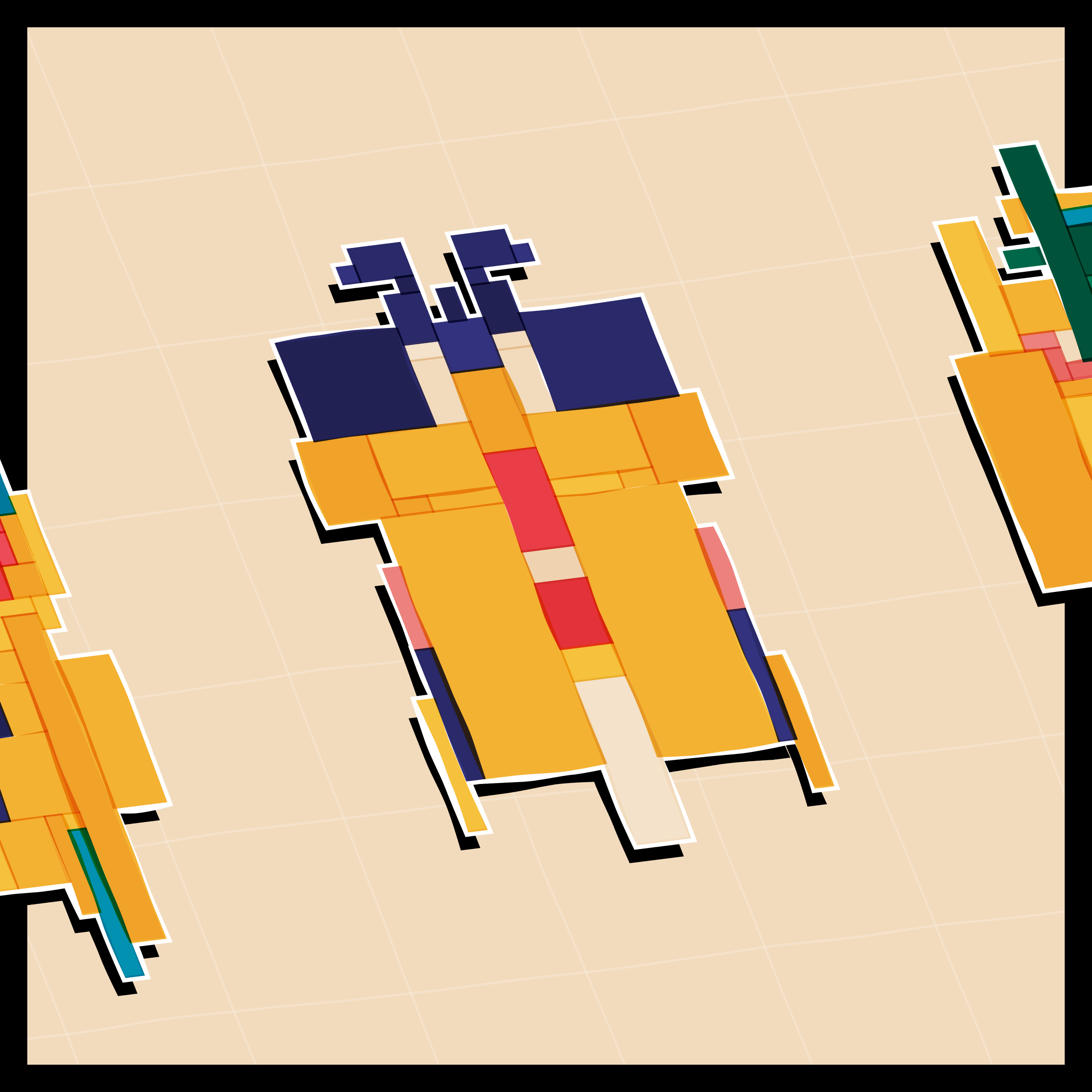 Art Blocks - Art Blocks v2 - Paper Armada #715 - NFT # 37000715