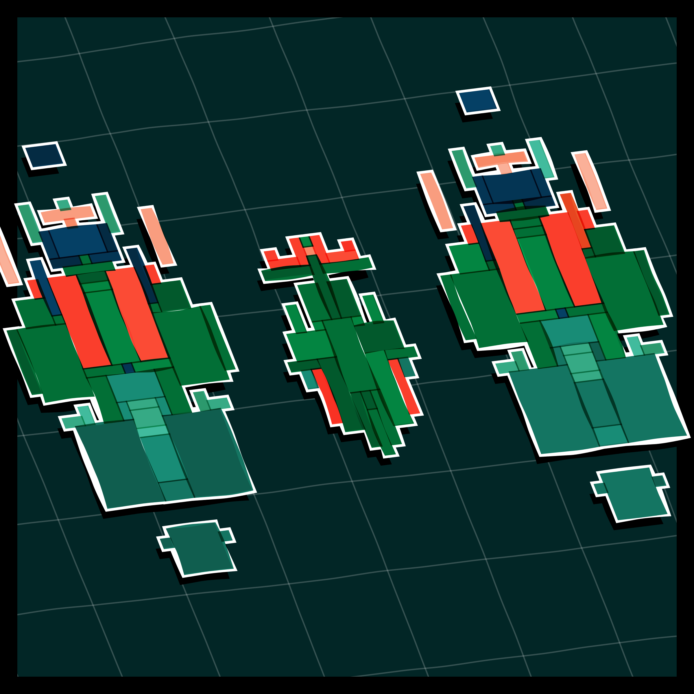 Art Blocks - Art Blocks v2 - Paper Armada #737 - NFT # 37000737