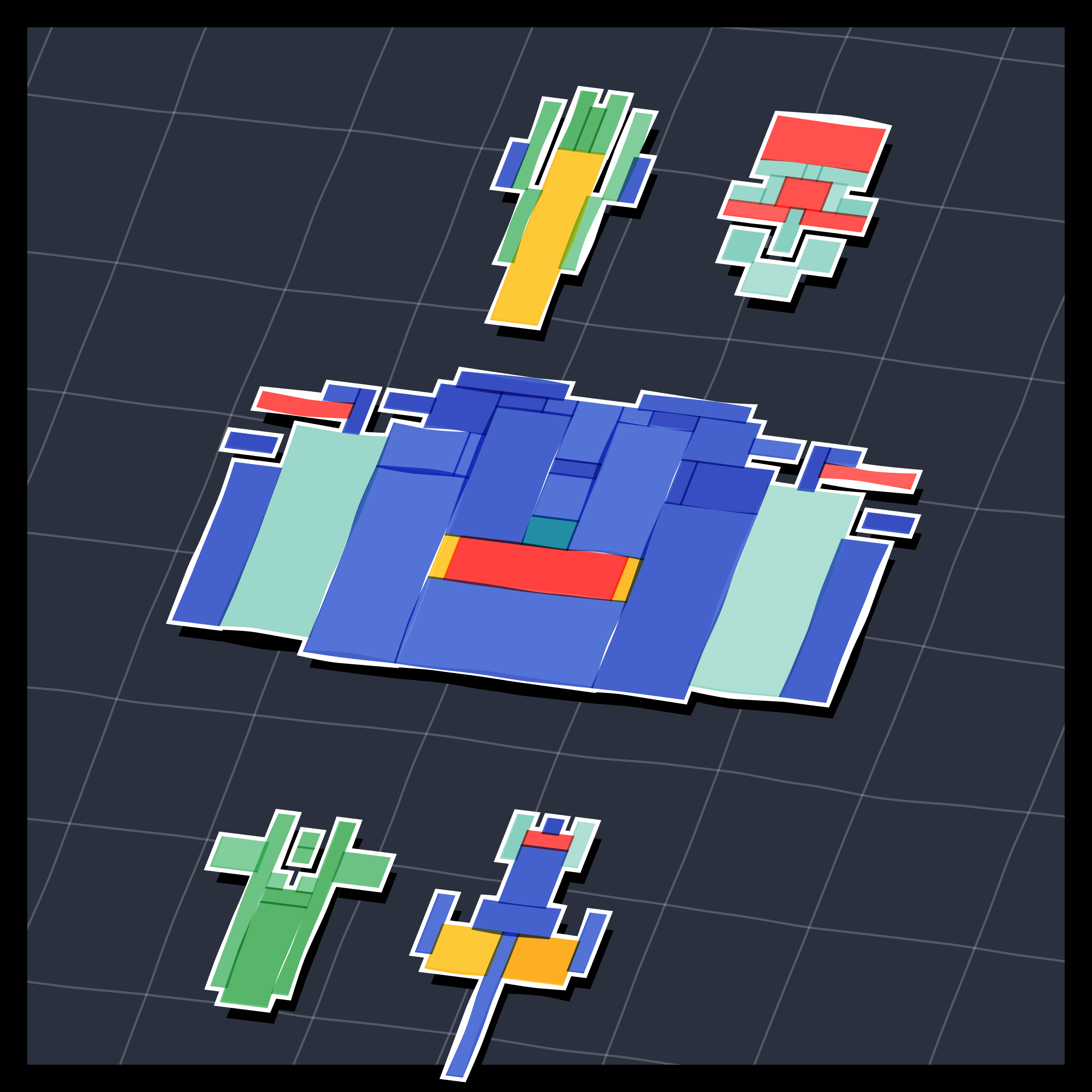 Art Blocks - Art Blocks v2 - Paper Armada #739 - NFT # 37000739