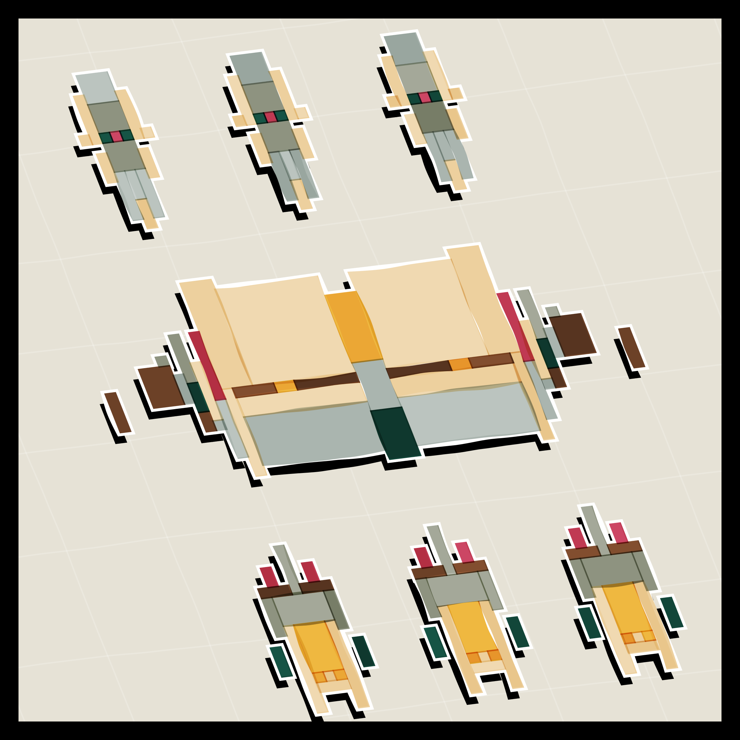 Art Blocks - Art Blocks v2 - Paper Armada #742 - NFT # 37000742