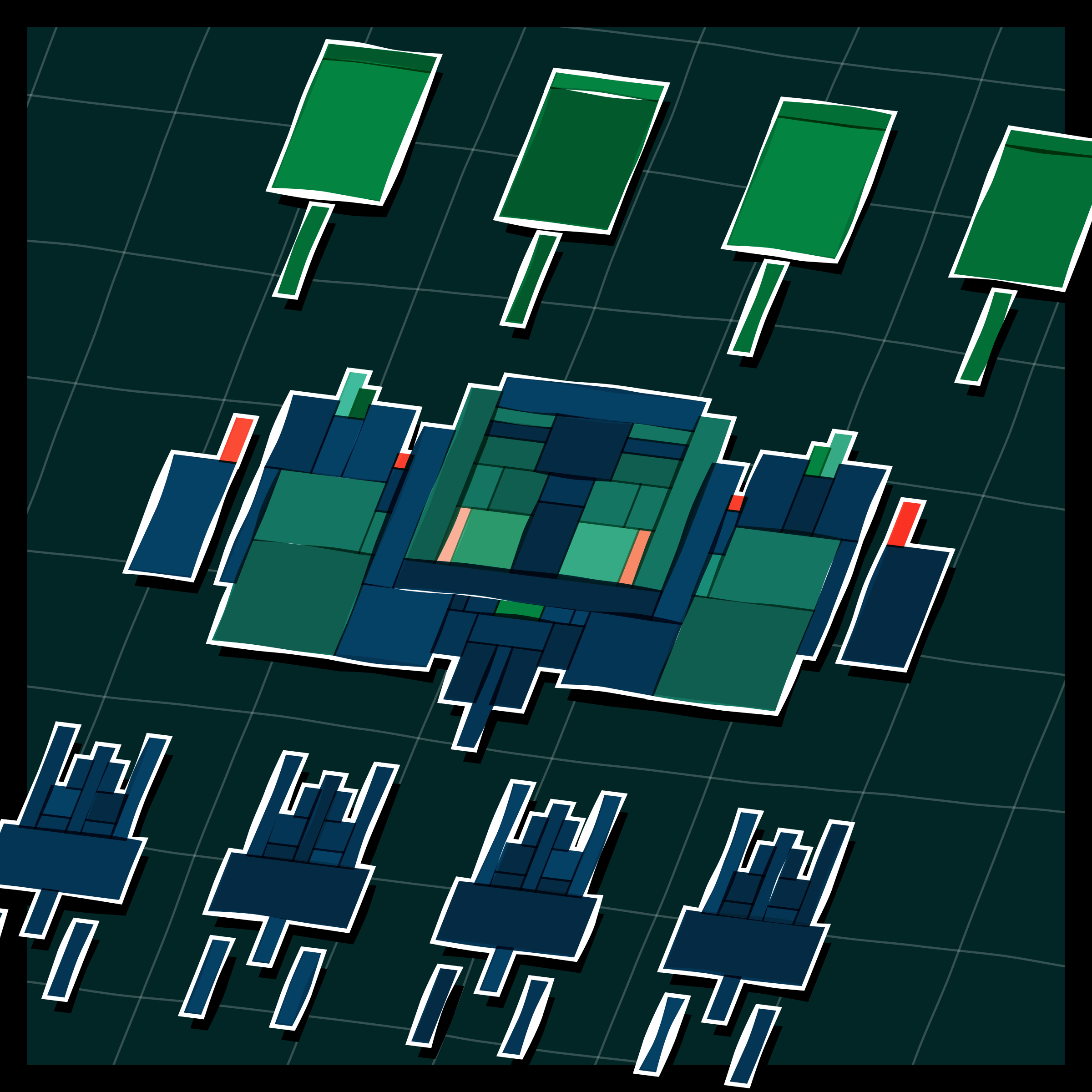 Art Blocks - Art Blocks v2 - Paper Armada #777 - NFT # 37000777