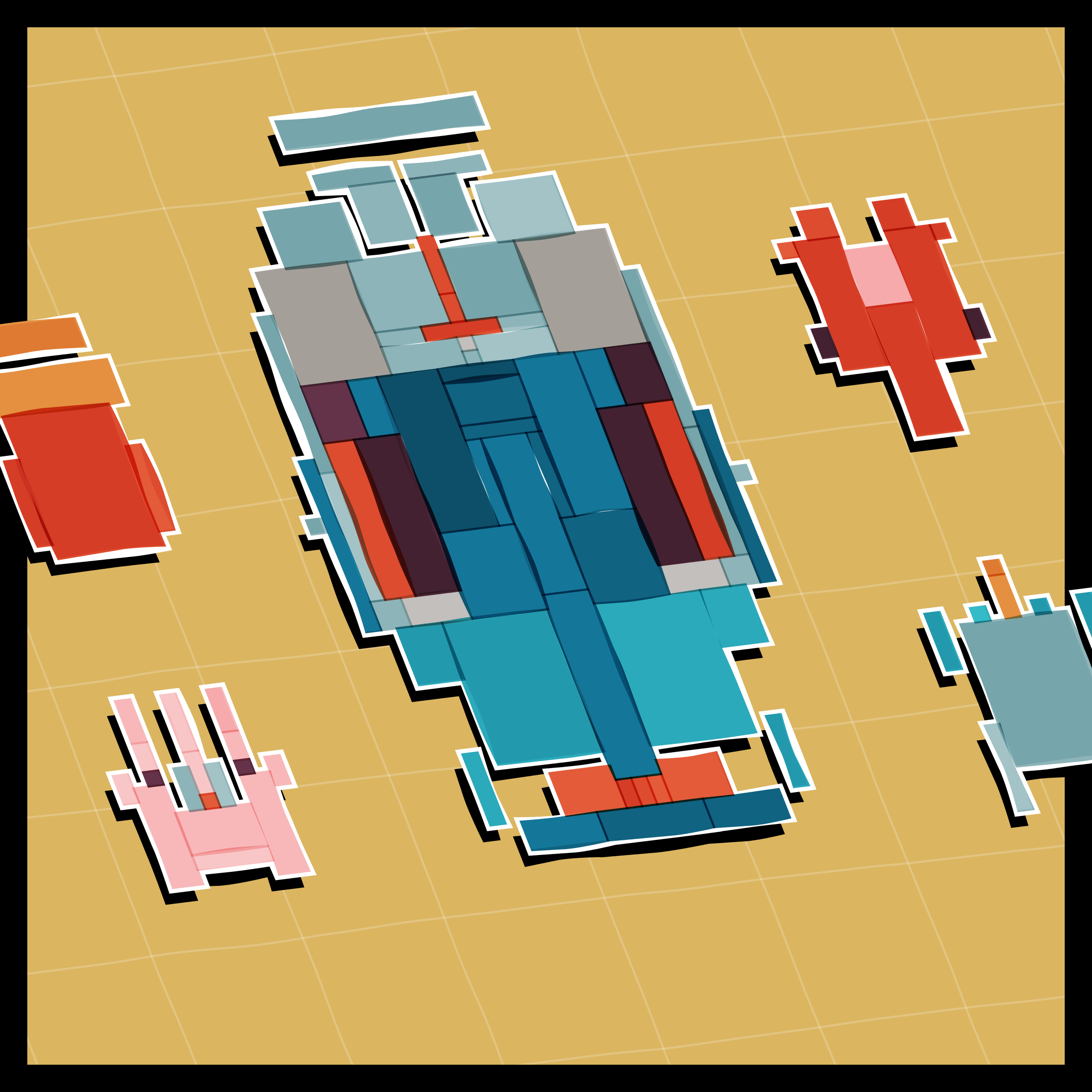 Art Blocks - Art Blocks v2 - Paper Armada #783 - NFT # 37000783