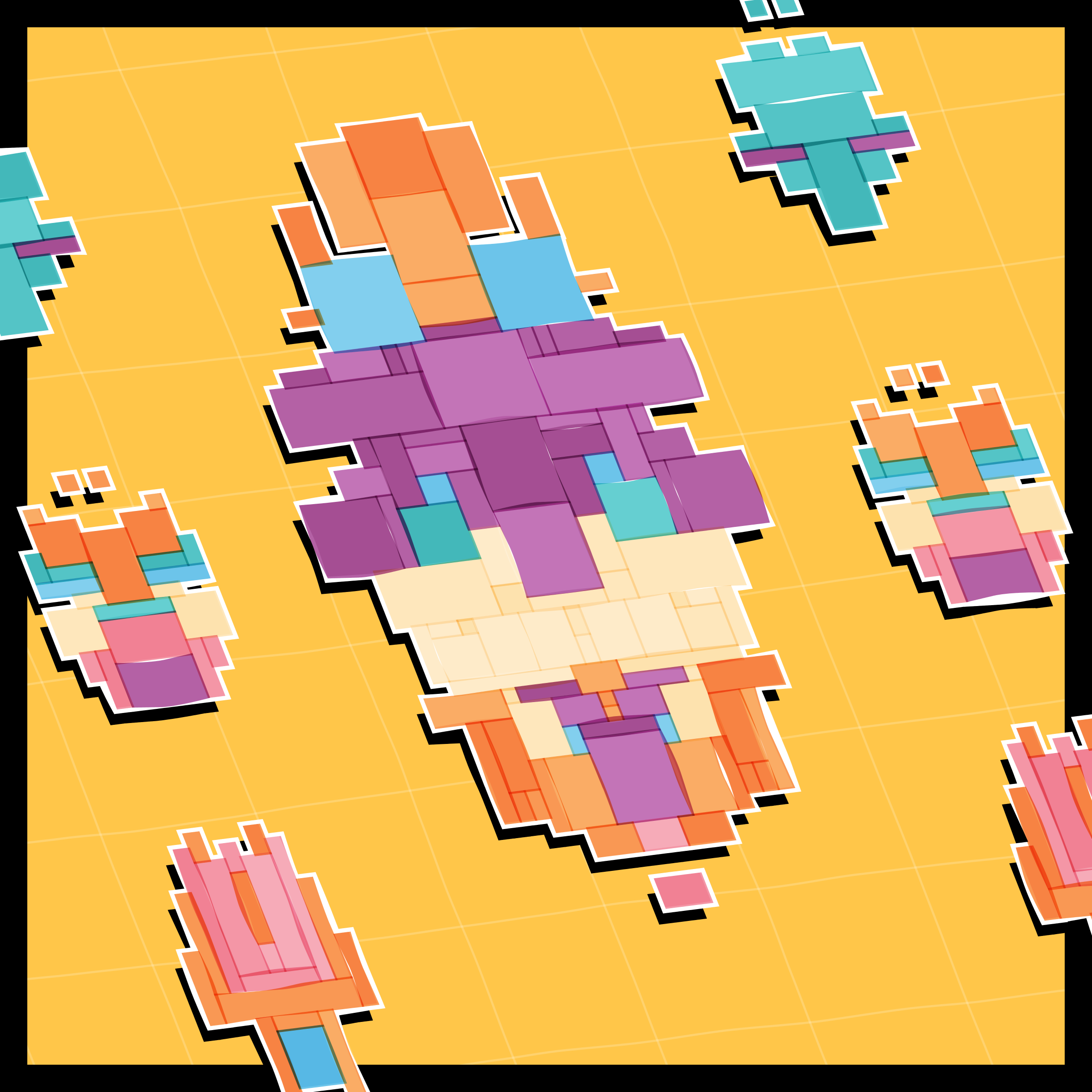 Art Blocks - Art Blocks v2 - Paper Armada #786 - NFT # 37000786