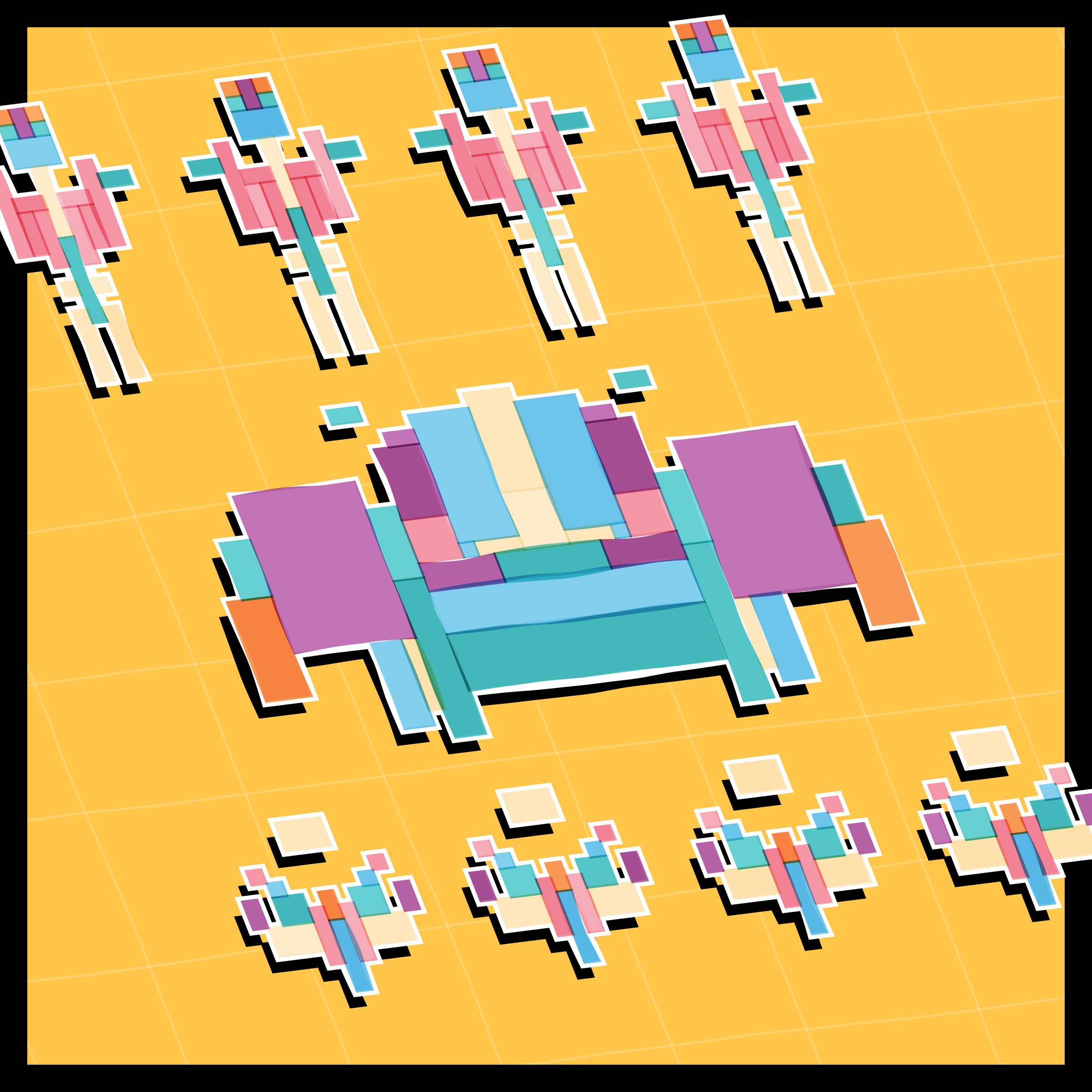 Art Blocks - Art Blocks v2 - Paper Armada #800 - NFT # 37000800